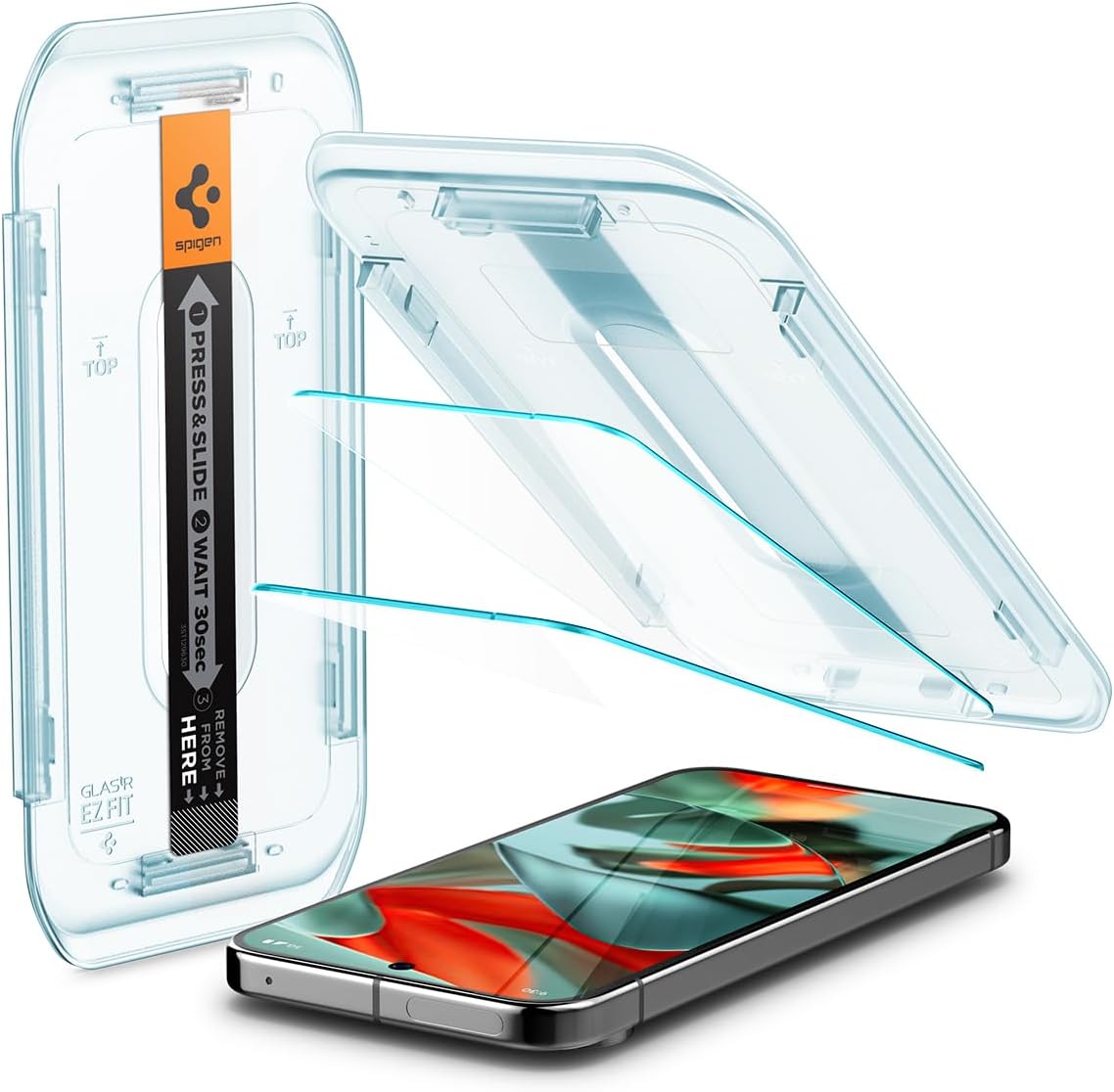 Spigen Tempered Glass Screen Protector [GlasTR EZ FIT] designed for Pixel 9 Pro XL [Case Friendly] - 2 Pack · v2