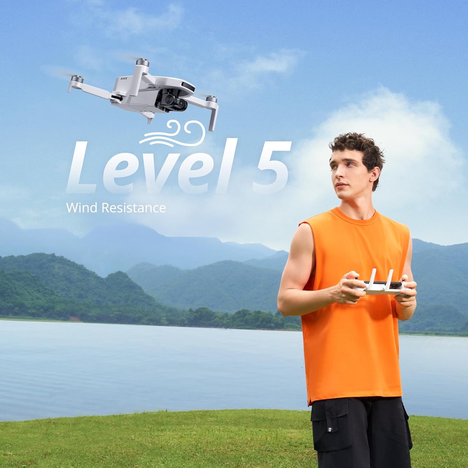 Potensic ATOM LT GPS Drone Under 249g, 40 Mins Long Flight, EIS 2.5K Camera, 4KM FPV Transmission, Brushless Motor, Precise Auto Return, SurgeFly, Entry Level Foldable Drone for Adults Beginner, White · v4
