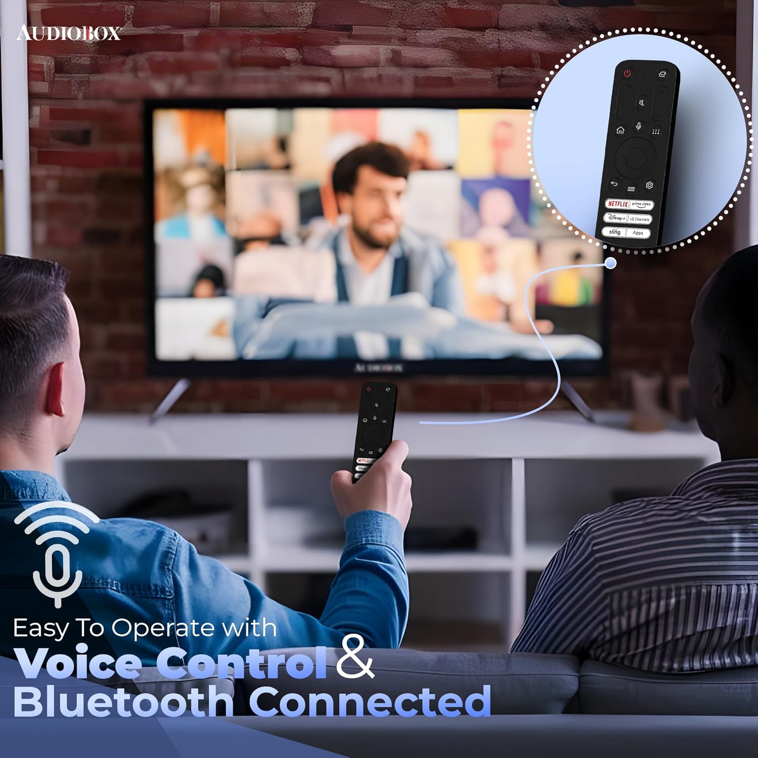 Audiobox Smart LED HDTV with Built-in DVD Player, AC/DC Compatible, Perfect for RVs, Movies, Gaming, HDMI, USB, 12V Included Cable, Ideal for Travel,  Home Entertainment (24-Inch) · v3