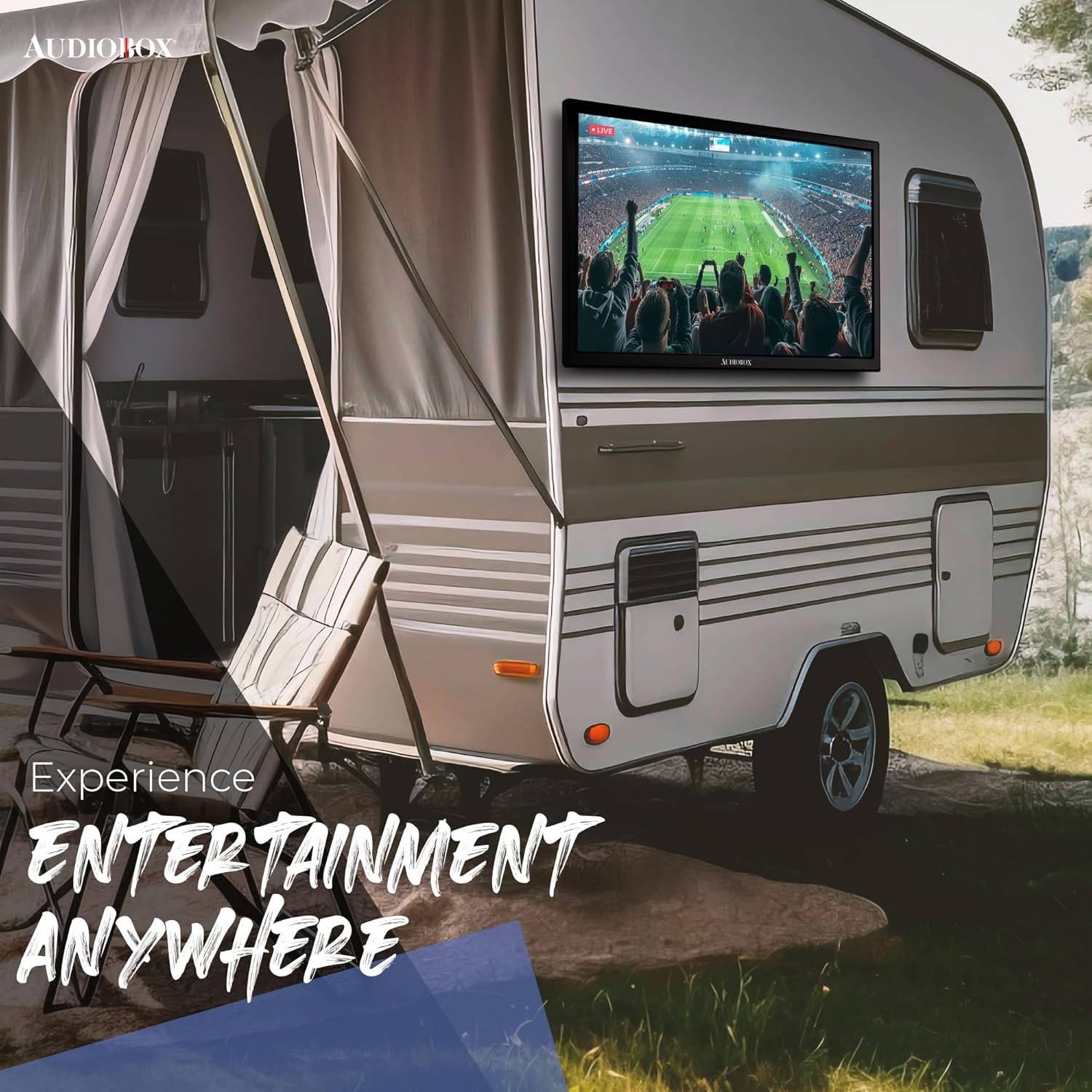 Audiobox Smart LED HDTV with Built-in DVD Player, AC/DC Compatible, Perfect for RVs, Movies, Gaming, HDMI, USB, 12V Included Cable, Ideal for Travel,  Home Entertainment (24-Inch) · v3