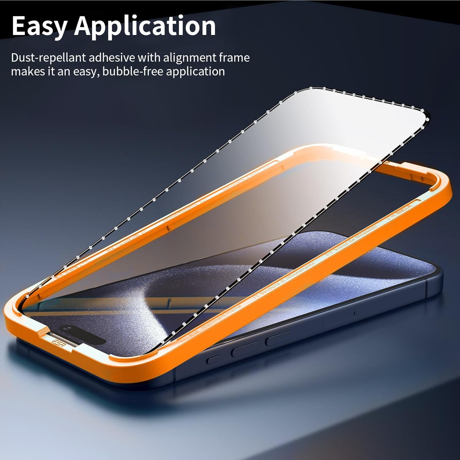 3 Pack Screen Protector with Diamonds for iPhone 15 Plus (6.7) Screen Protector Tempered Glass, Case Friendly Anti Scratch Bubble Free Ultra Resistant