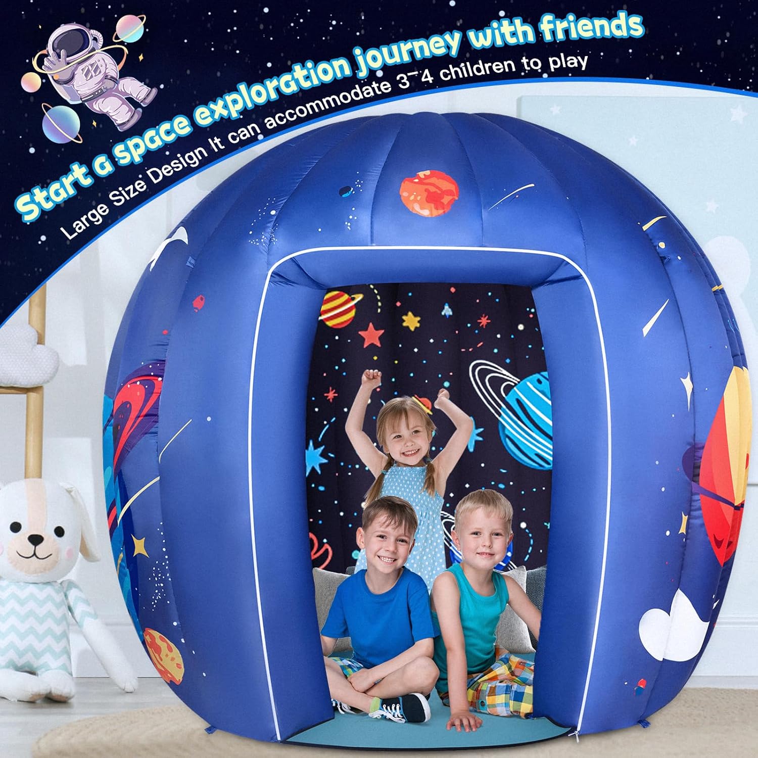 Subao Sensory Toys for Kids with Autism,70 Vast Planet Sensory Tent with Light,Autism Sensory Products,Light Up ADHD Autism Toys,Toddler Kids Play Tent Indoor,Xmas Birthday Gifts for Autism Children · v3
