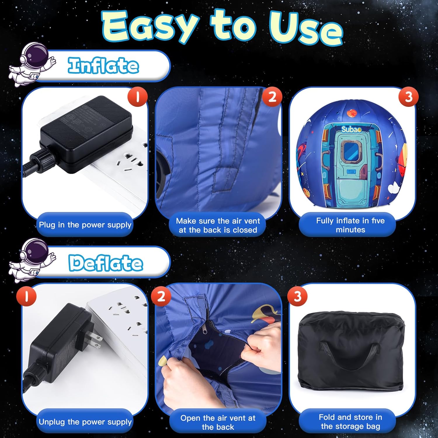 Subao Sensory Toys for Kids with Autism,70 Vast Planet Sensory Tent with Light,Autism Sensory Products,Light Up ADHD Autism Toys,Toddler Kids Play Tent Indoor,Xmas Birthday Gifts for Autism Children · v3
