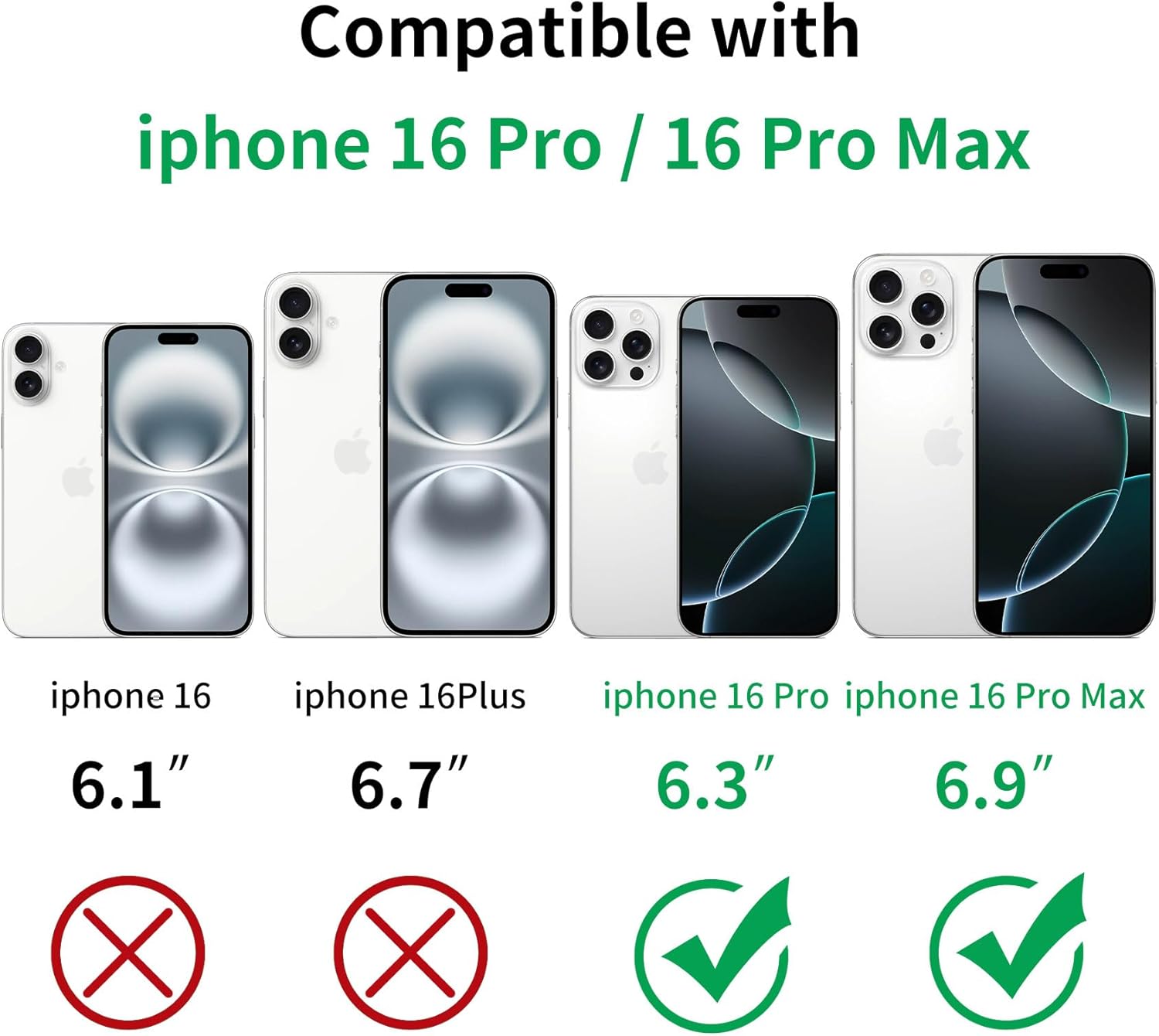 واقي عدسة الكاميرا متوافق مع iPhone 16 Pro و16 Pro Max، واقي شاشة معدني مقاوم للخدش ومضاد للصدمات وواقي عدسة الكاميرا بالكامل، رمادي تيتانيوم