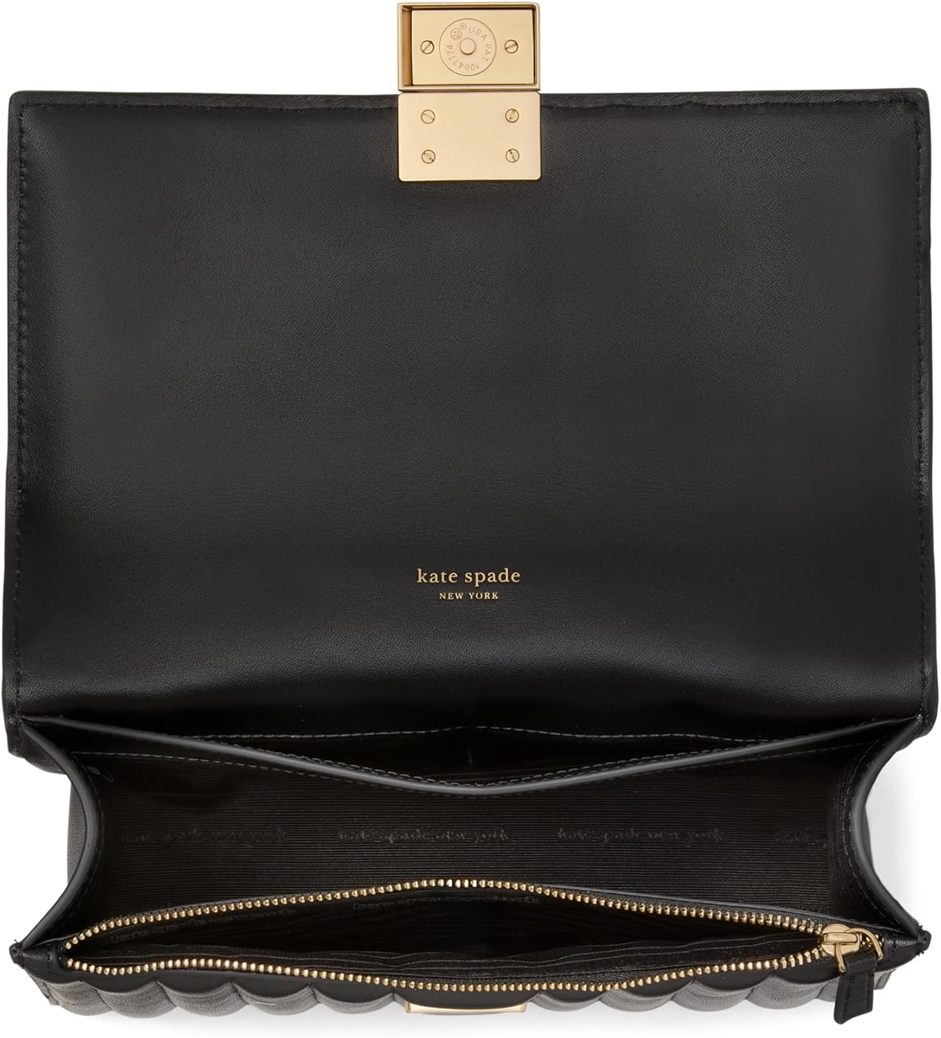 kate spade new york Womens Deco Quilted Leather Chain Shoulder · v2