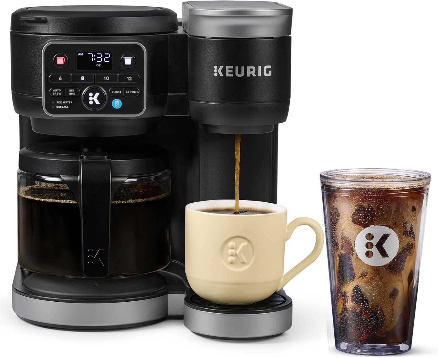 Keurig K-Duo Hot  Iced Single Serve amp; Carafe Coffee Maker, MultiStream Technology, 72oz Reservoir (Gen 2) · v2