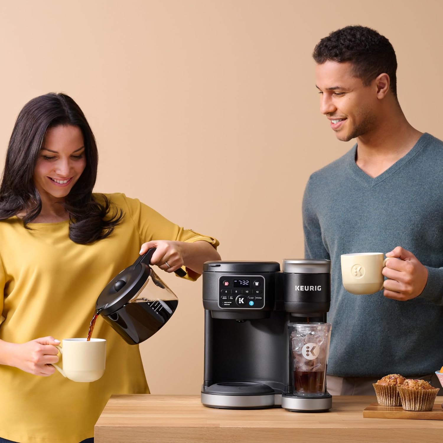 Keurig K-Duo Hot  Iced Single Serve amp; Carafe Coffee Maker, MultiStream Technology, 72oz Reservoir (Gen 2) · v2