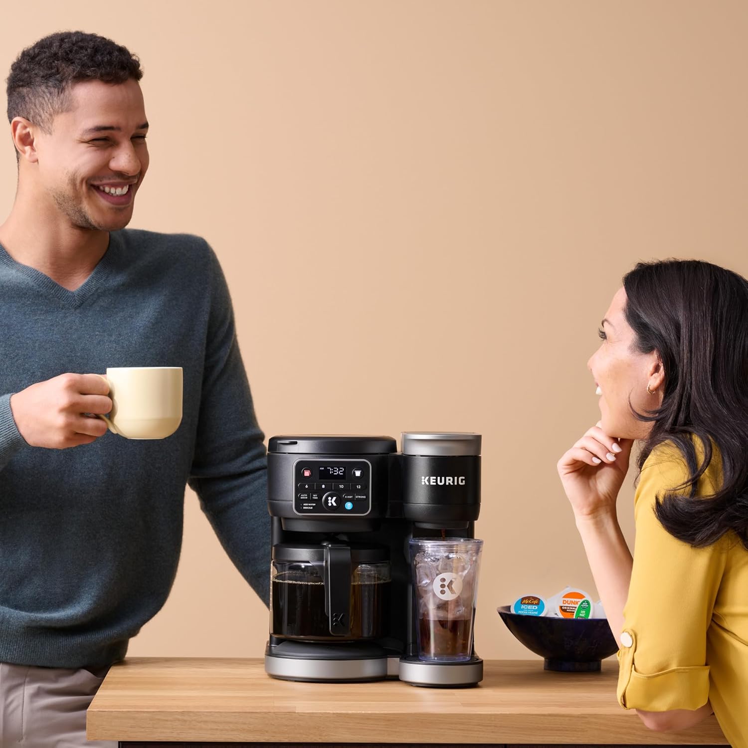 Keurig K-Duo Hot  Iced Single Serve amp; Carafe Coffee Maker, MultiStream Technology, 72oz Reservoir (Gen 2) · v2