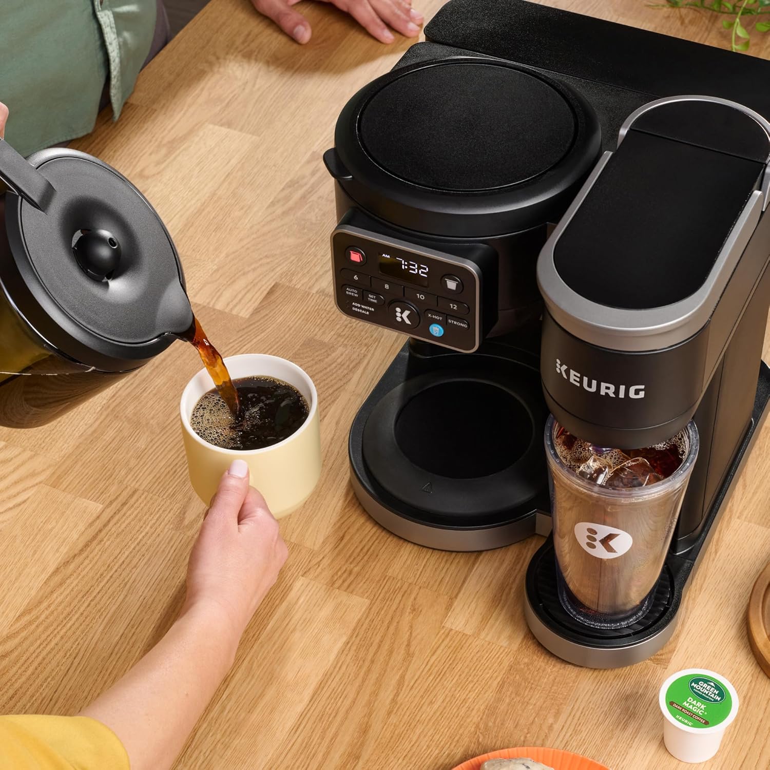 Keurig K-Duo Hot  Iced Single Serve amp; Carafe Coffee Maker, MultiStream Technology, 72oz Reservoir (Gen 2) · v2