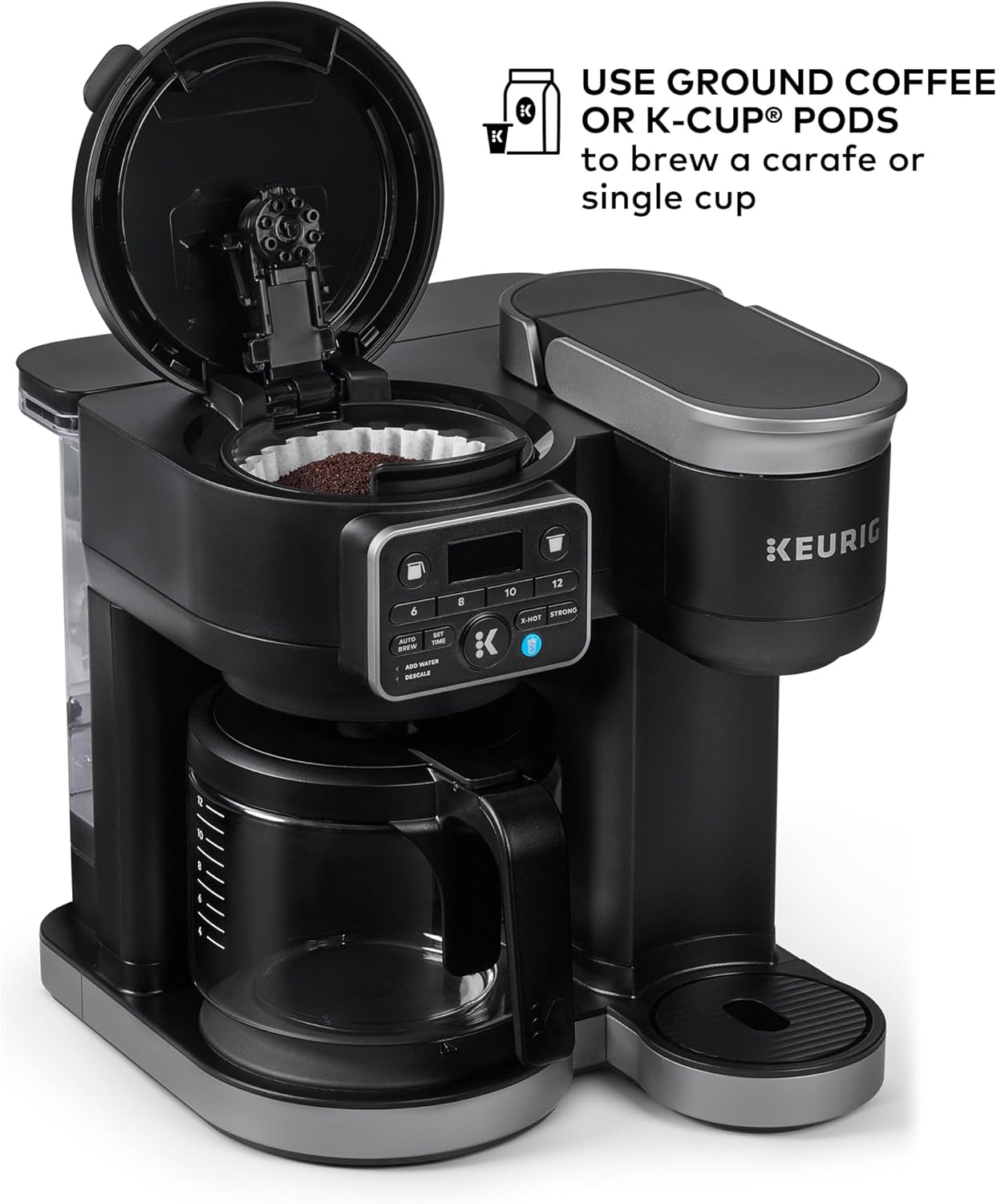 Keurig K-Duo Hot  Iced Single Serve amp; Carafe Coffee Maker, MultiStream Technology, 72oz Reservoir (Gen 2) · v2