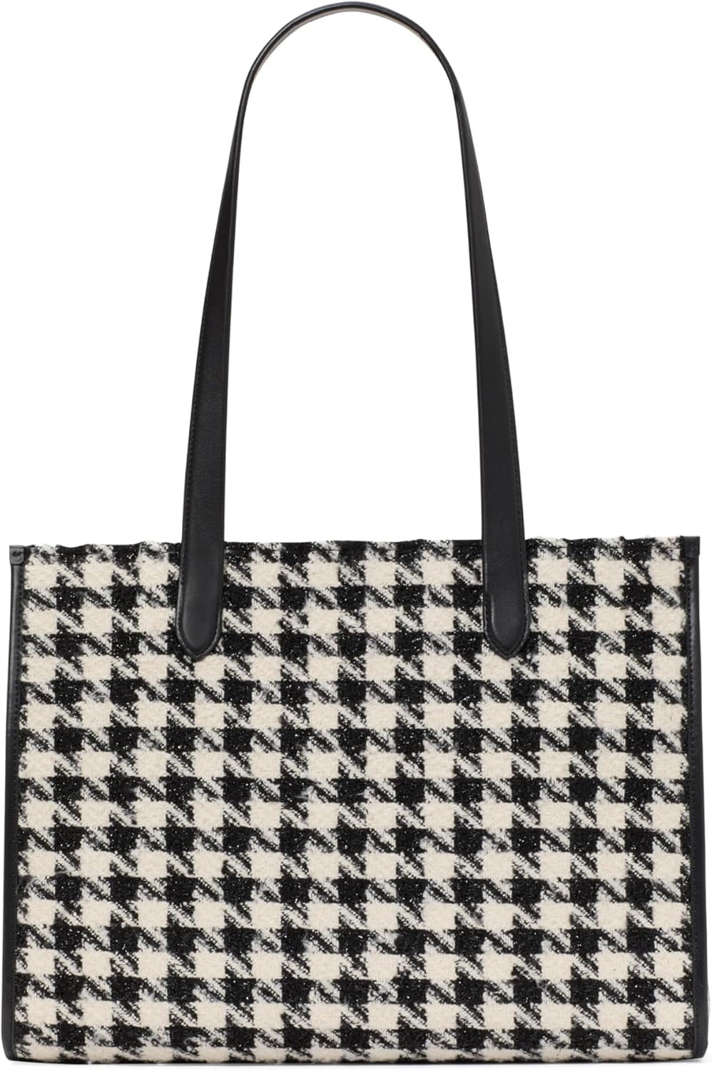 kate spade new york Womens Manhattan Houndstooth Tweed Market Tote · v2