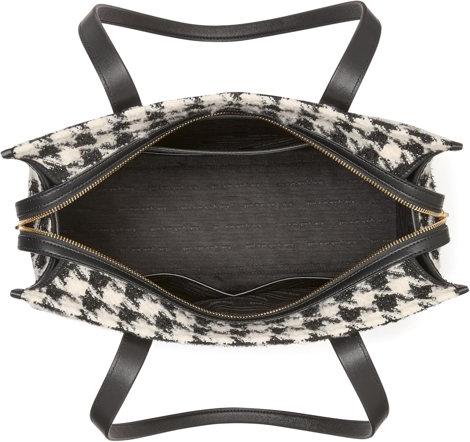 kate spade new york Womens Manhattan Houndstooth Tweed Market Tote · v2