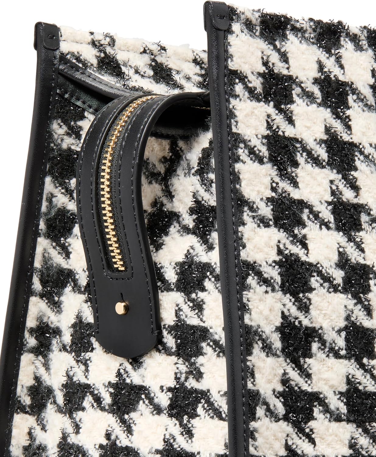 kate spade new york Womens Manhattan Houndstooth Tweed Market Tote · v2