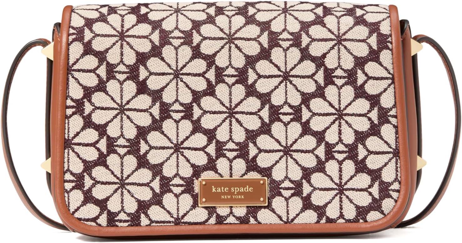 kate spade new york Womens Spade Flower Jacquard Flap Crossbody