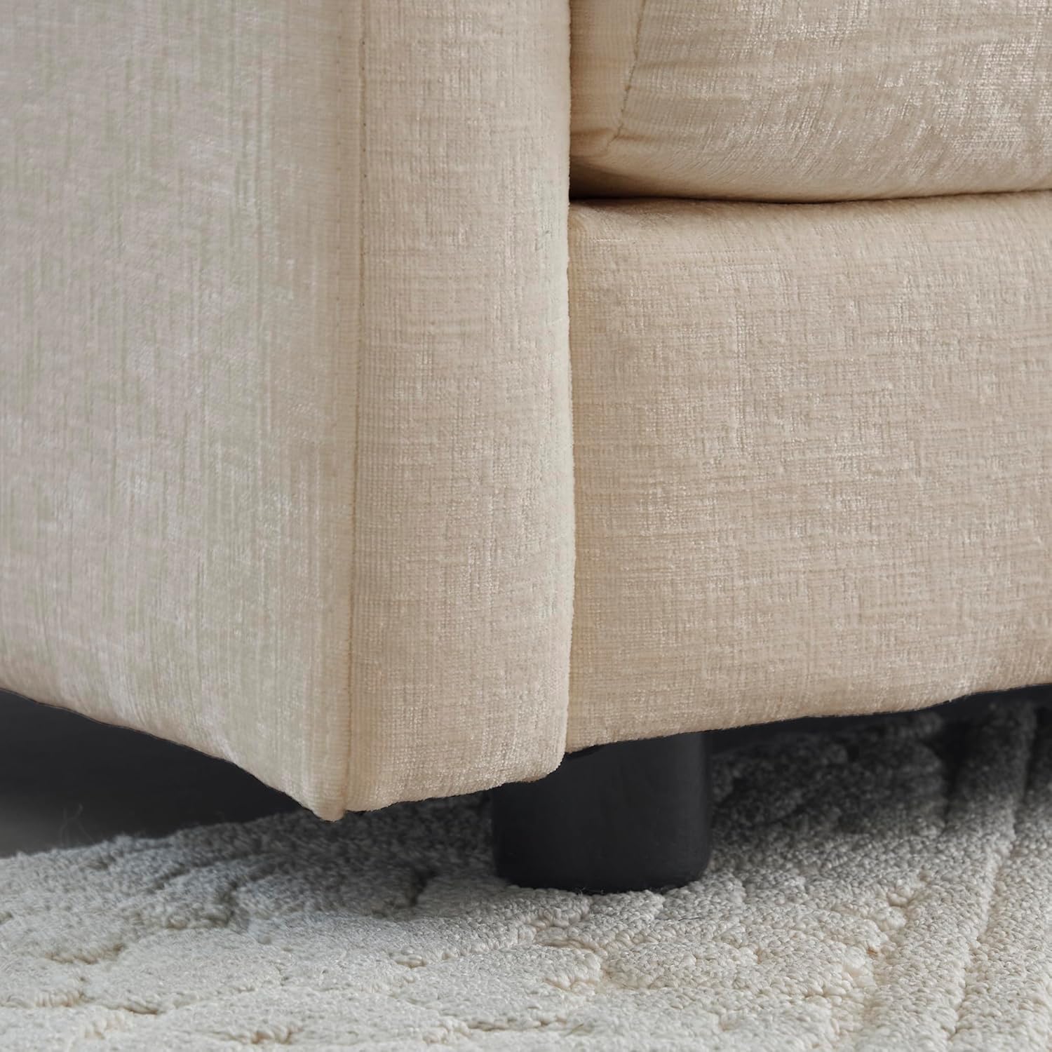 Eafurn Comfy Chenille Upholstered Accent Chair with Movable Ottoman,Oversized Single Sofa Couch Deep Seat Lounge Armchair for Living Room Bedroom Office Apartment, Coffee 57.4 · v2