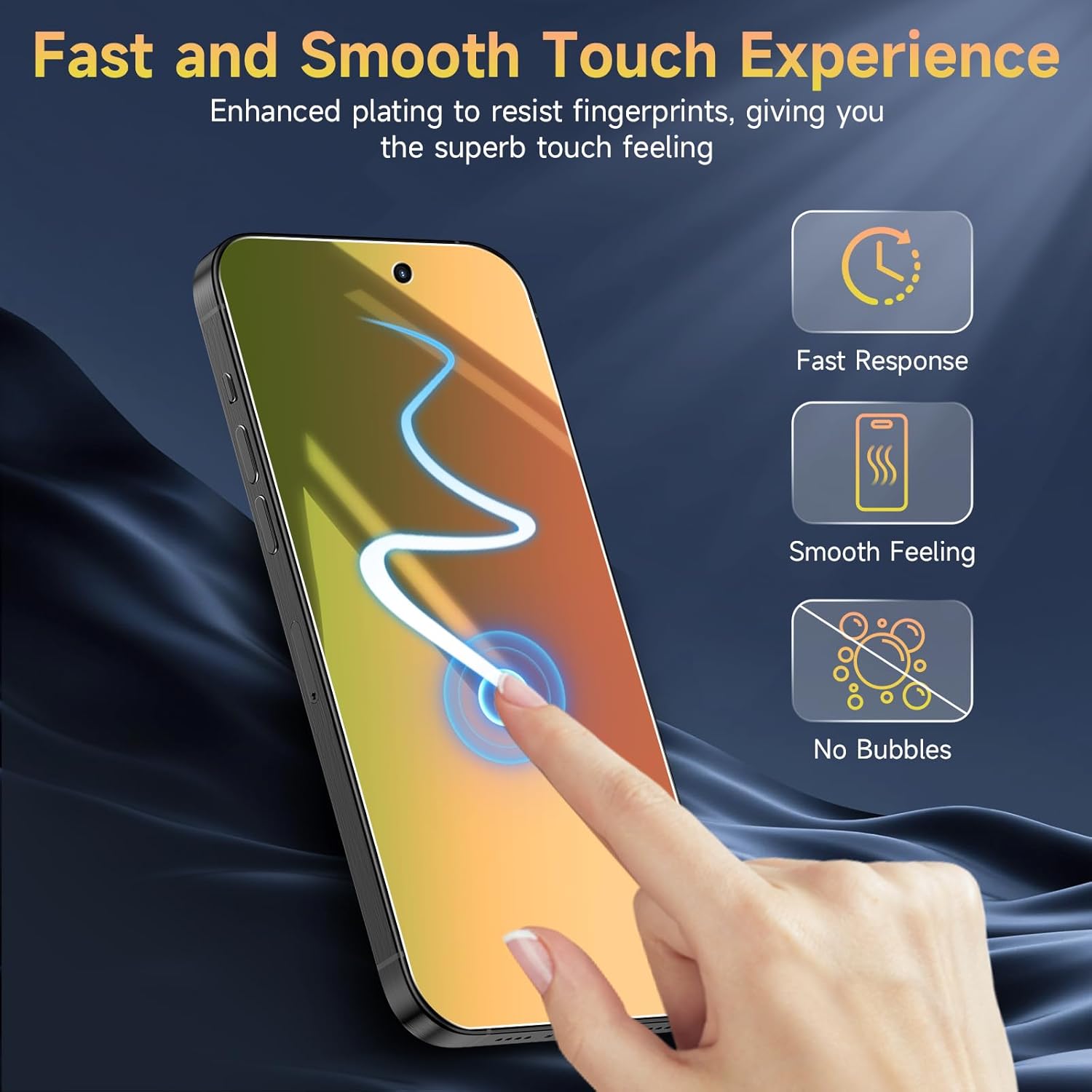 (2 عبوة) واقي شاشة الخصوصية متوافق مع iPhone 16 Pro Max من الزجاج المقوى - متدرج من الأحمر إلى الأخضر / مقاوم للكسر / مضاد للخدش / لمسة نهائية عاكسة / مانع للضوء الأزرق / حساس للمس / خالٍ من الفقاعات