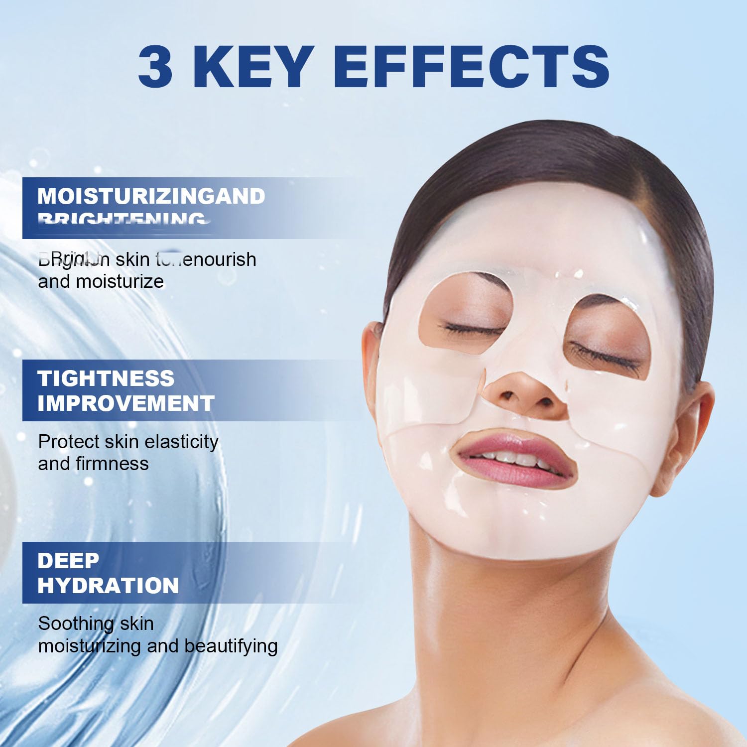 Deep Collagen Overnight Mask,Collagen Face Mask,Bio-Collagen Real Deep Mask,Korean Collagen Films Facial Hydrogel Mask,Deep Collagen Anti Wrinkle Firming Lifting Mask for Face(4pcs/1 Box) · v3