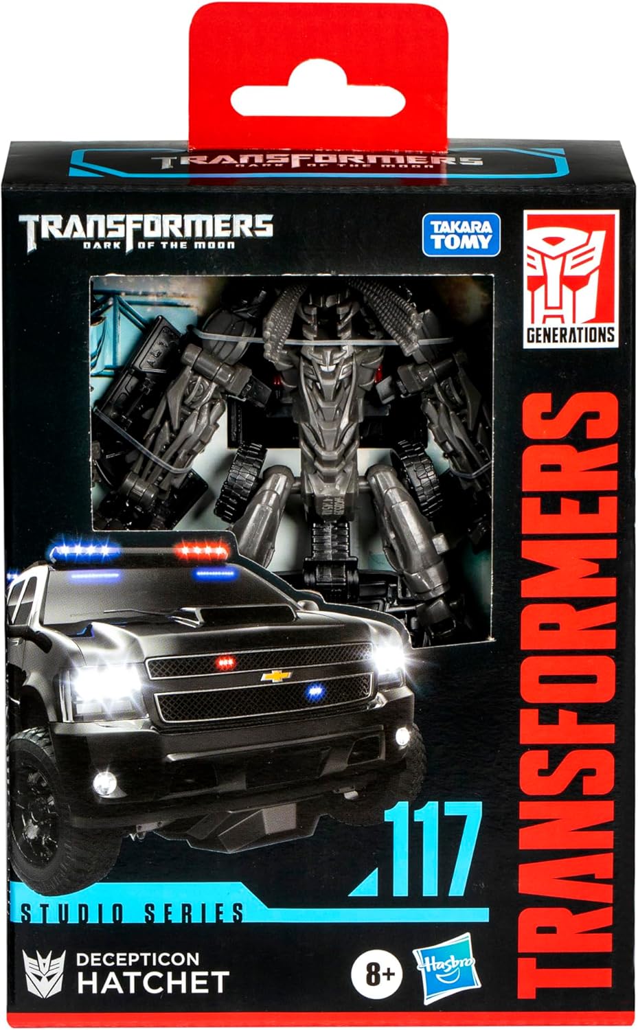 Transformers Toys Studio Series Deluxe Class Dark of The Moon 94 Decepticon Hatchet da 4,5 pollici, Action Figure convertibile, 8