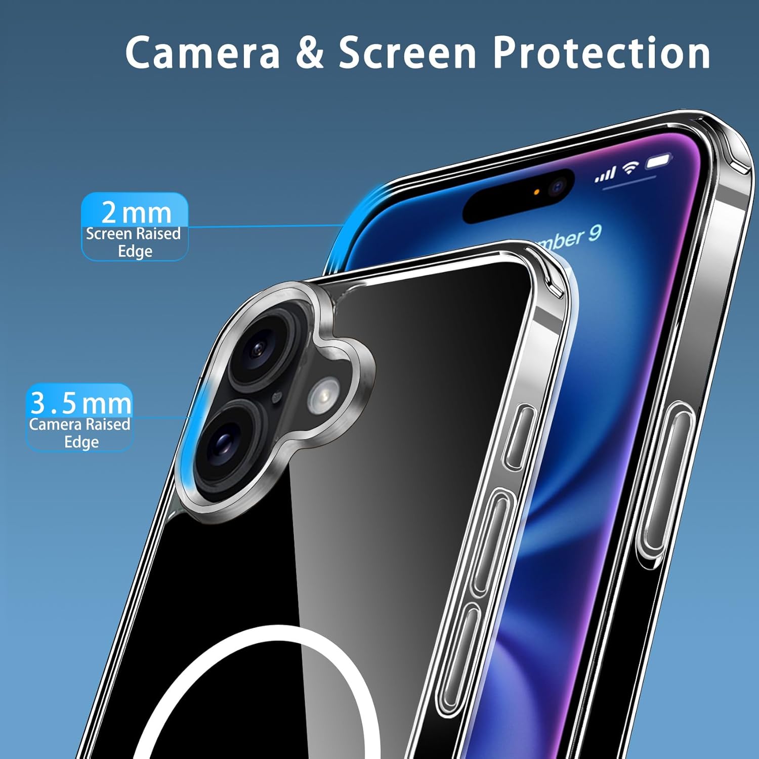 Magnetic Case for iPhone 16 Plus Case 6.7-Inch, Compatible with MagSafe Wireless Charging, Transparent Anti-Scratch Back Shockproof Slim Thin Phone Case Cover · v4