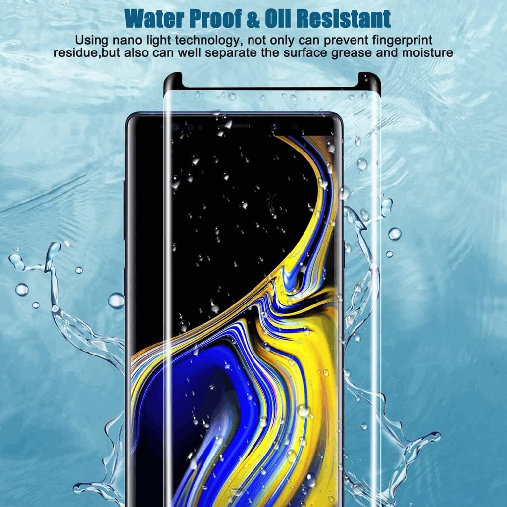 Ochraniacz ekranu Galaxy Note 9, 3-pakowa osłona ekranu ze szkła hartowanego Note 9【Pakiet 3】Łatwa instalacja, ochraniacz ekranu ze szkła hartowanego o twardości 3D 9H do Samsung Galaxy Note 9
