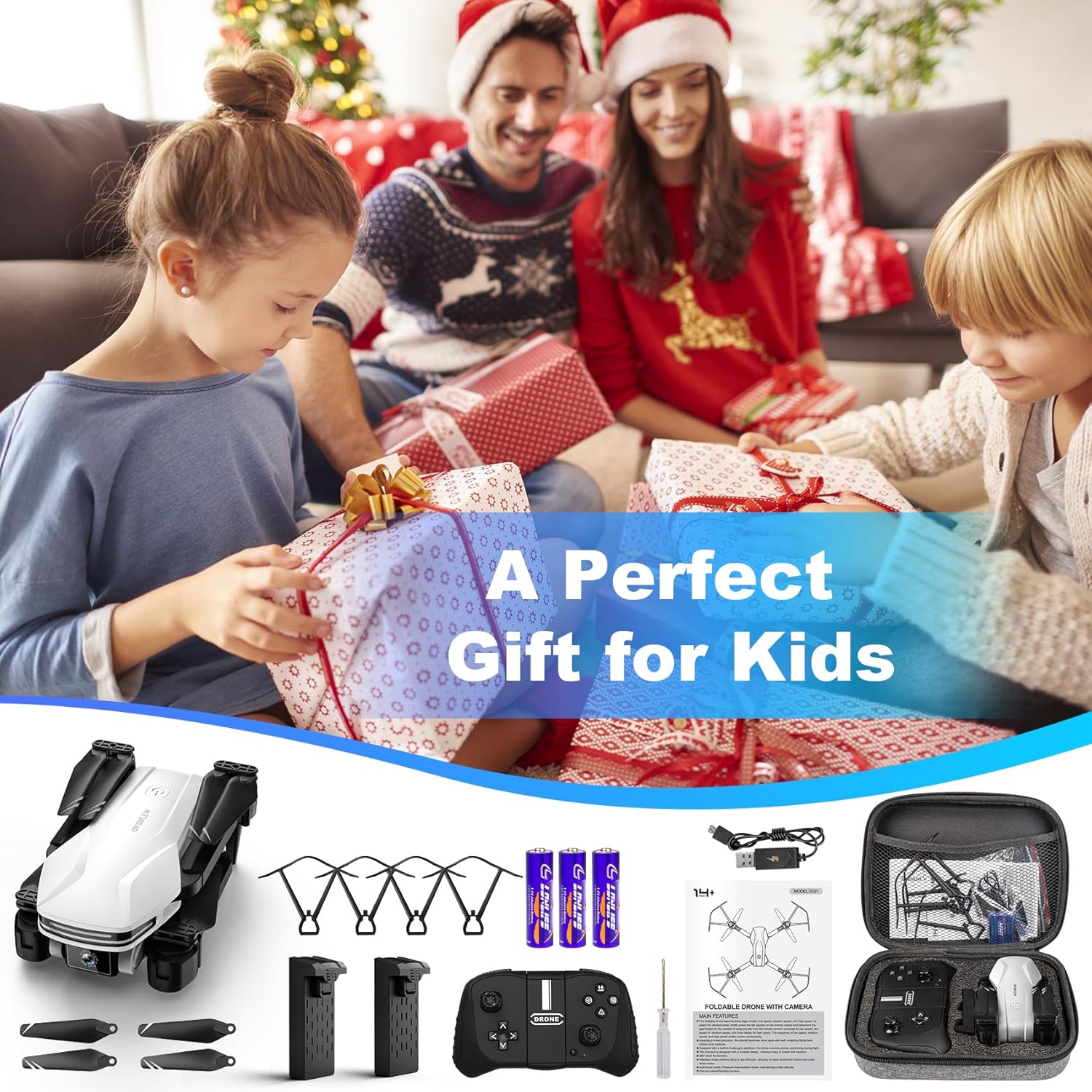Mini Drone with Camera with Optical Flow Positioning, Gestures Selfie, Waypoint Fly, 360° Flip, One Key Take Off/Land, 3 Speed Mode, Drones for Boys and Girls Drone for Adults/Kids/Beginners · v4