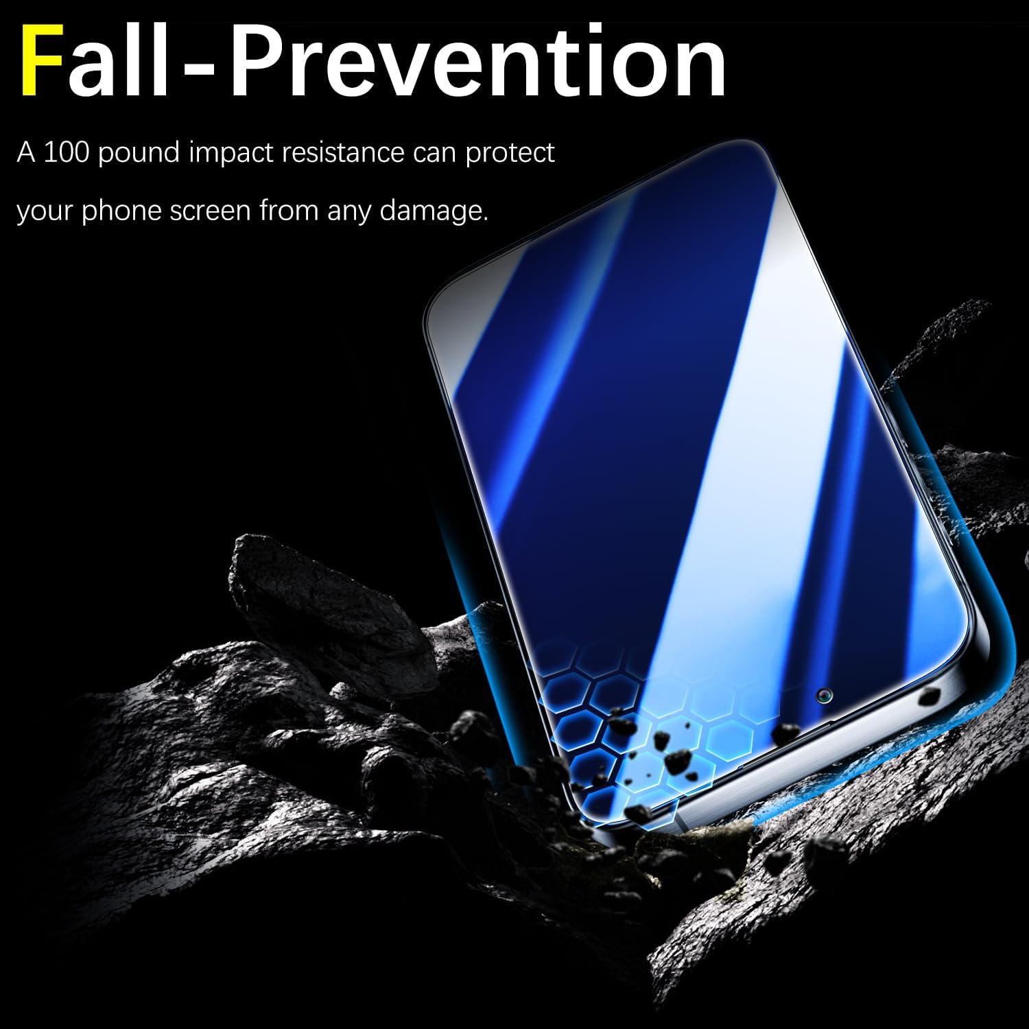 HPTech (2 Pack Privacy Screen Protector for iPhone 13/13 Pro/iPhone 14 Anti-Spy Tempered Glass, Full Coverage Anti-Blue Light Anti-Peeping Film HD Screen Protector Anti-scratch, Blue