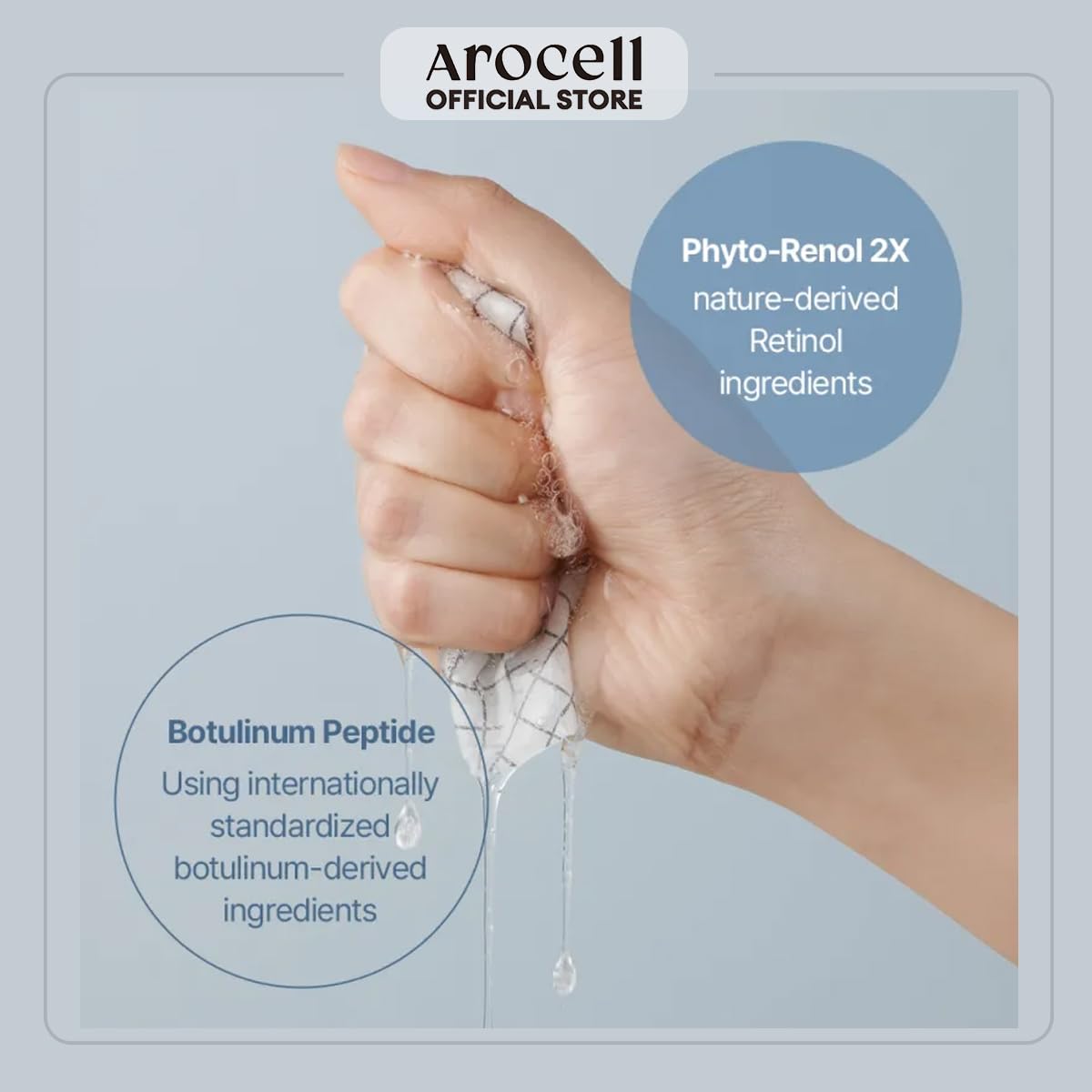 AROCELL Botulcare Graphene Mask 5 Facial Sheet Microcurrent Masks Moisturizing Hydrating Elasticity Pore Minimizing Hyaluronic Acid Panthenol Korean Skincare · v4