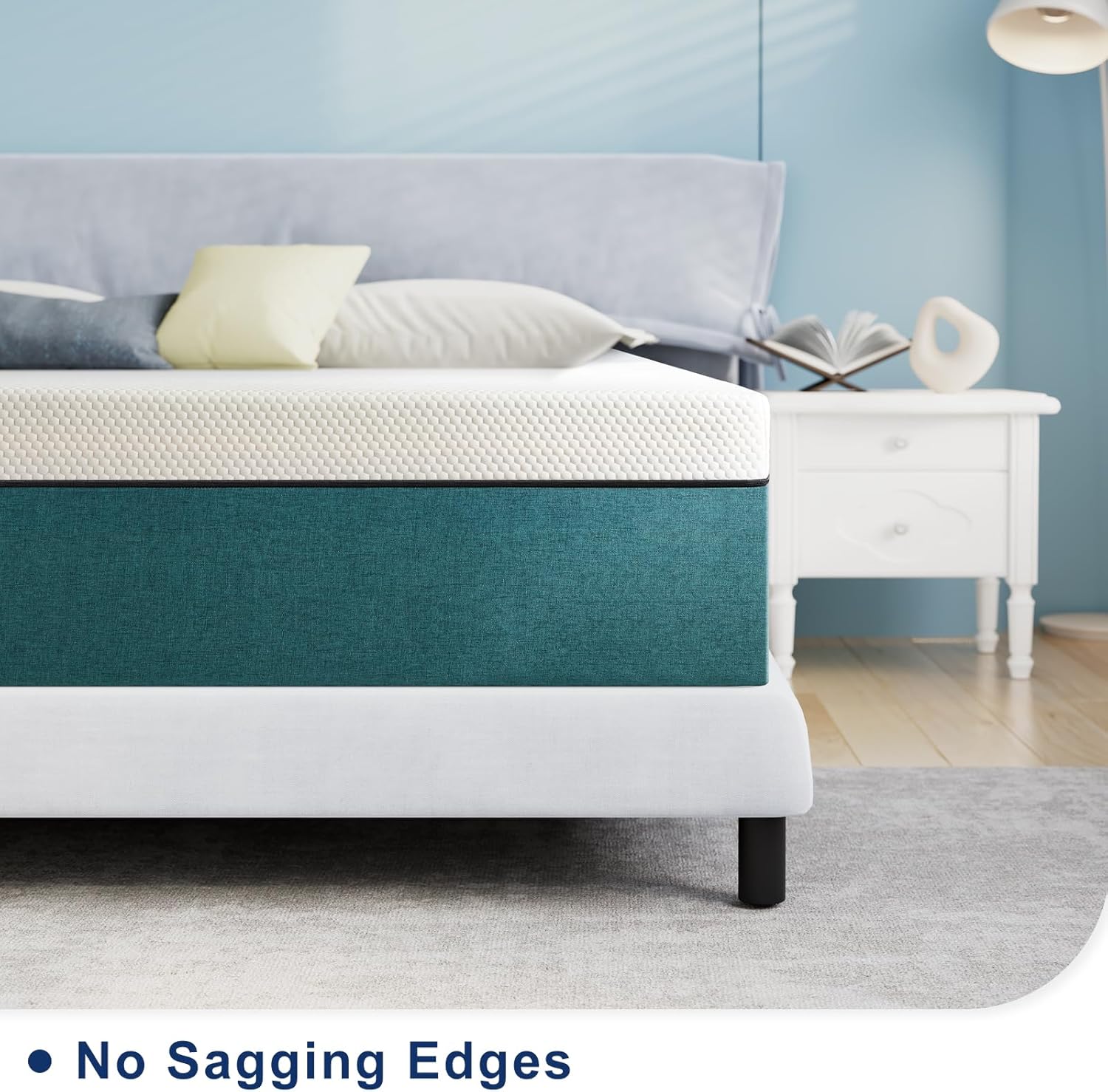 Lukace Full Mattress,12 Inches Full Size Memory Foam Mattress in a Box with Pressure Relief Sleep,No Fiberglass,Blue,54 X 75" X 12" · v2