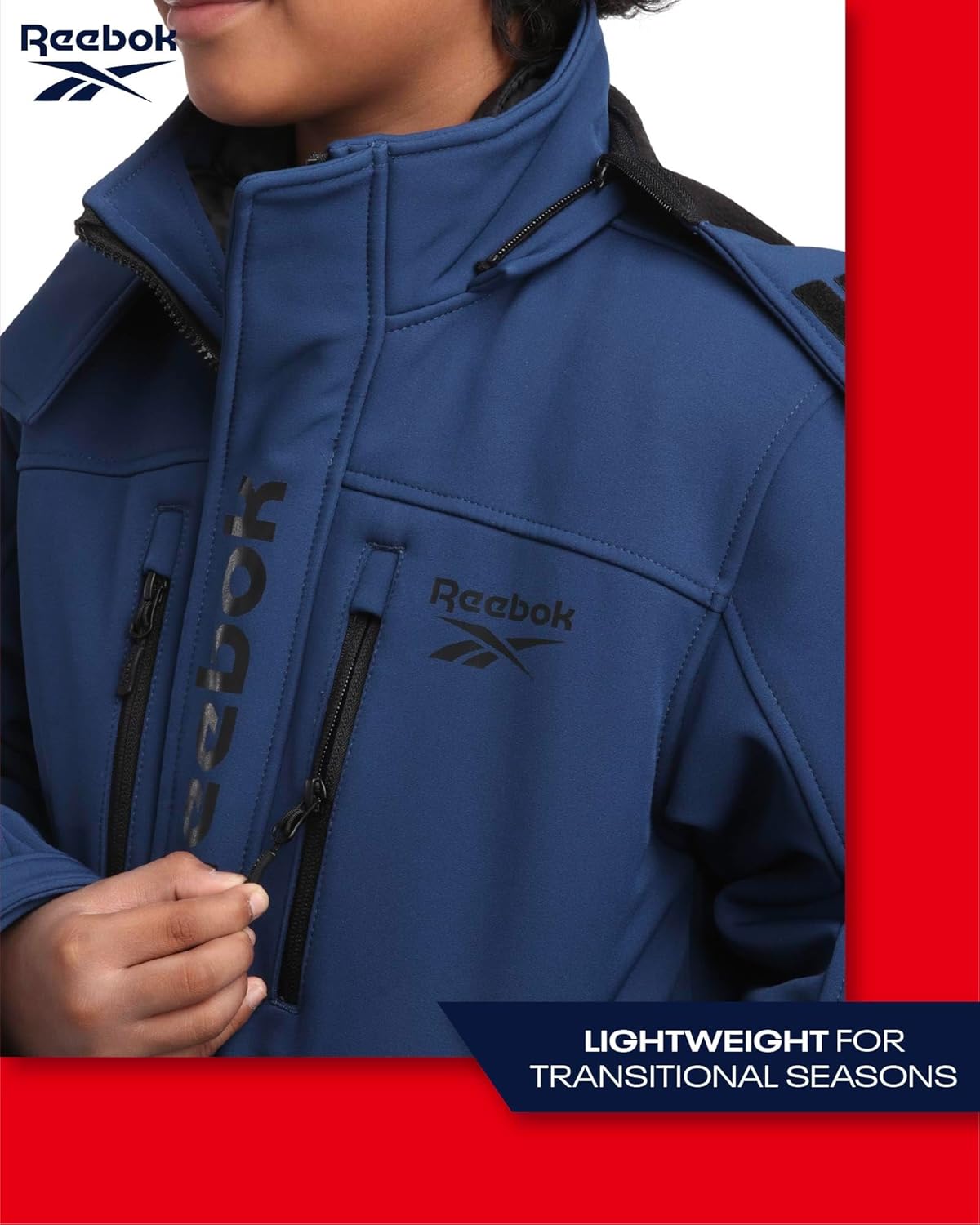 Reebok Boys Winter Coat – Waterproof Softshell Jacket with Removable Puffer Parka – System Ski Jacket for Boys (8-20)