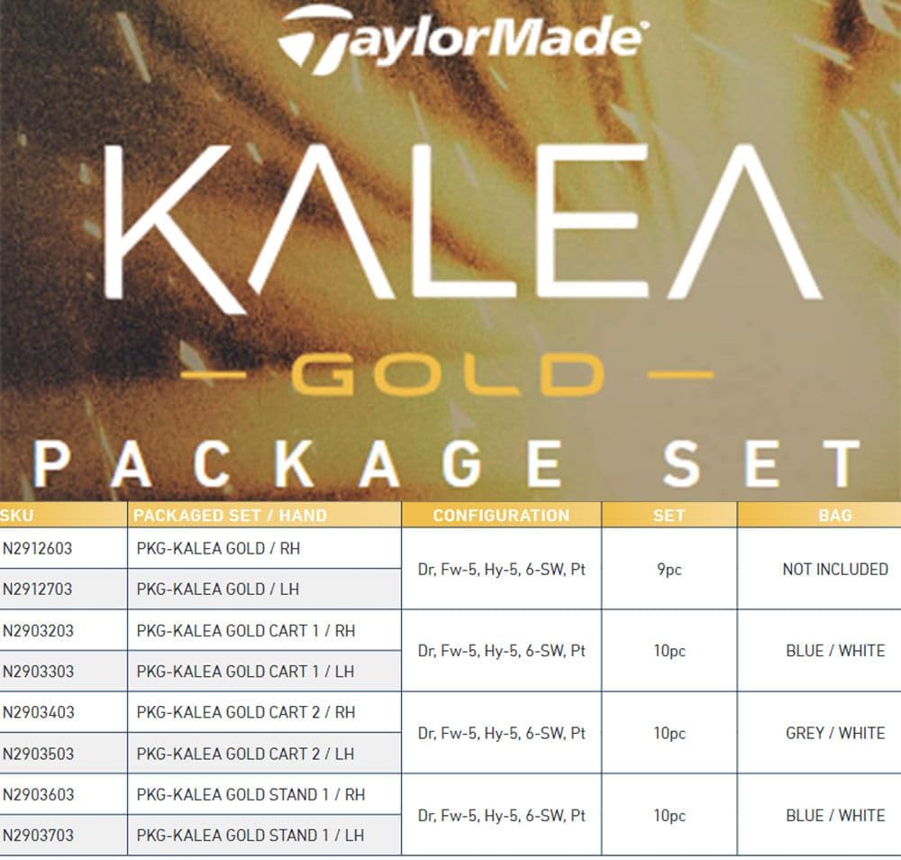 Taylormade Golf Kalea Gold Womens Complete Set · v8