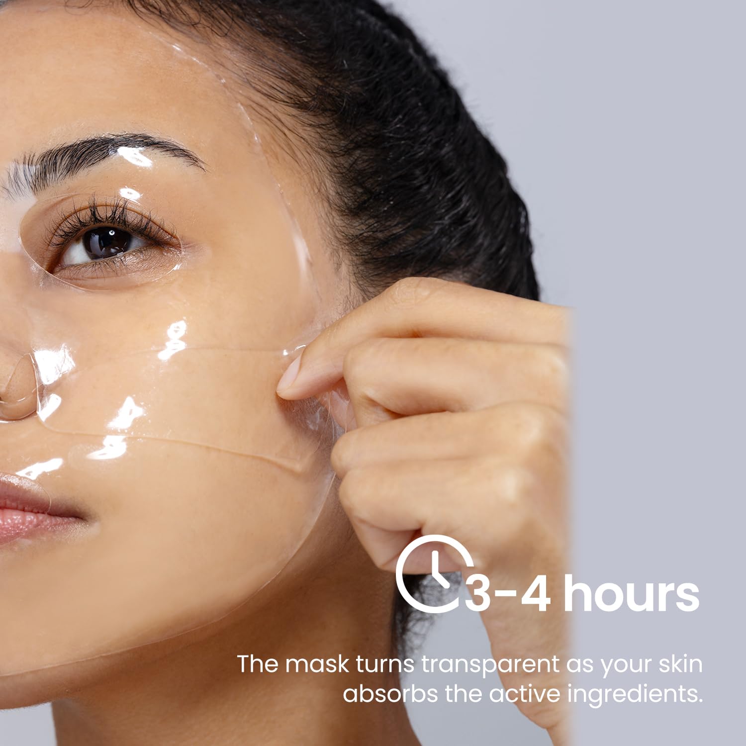AROCELL Super Collagen Mask 4 Facial Sheet Dual Matrix Hydrogel Masks with Low Molecular Weight Collagen for Elasticity Hydrating Anti-Aging Cooling Korean Skincare, 43g x 4ea · v3