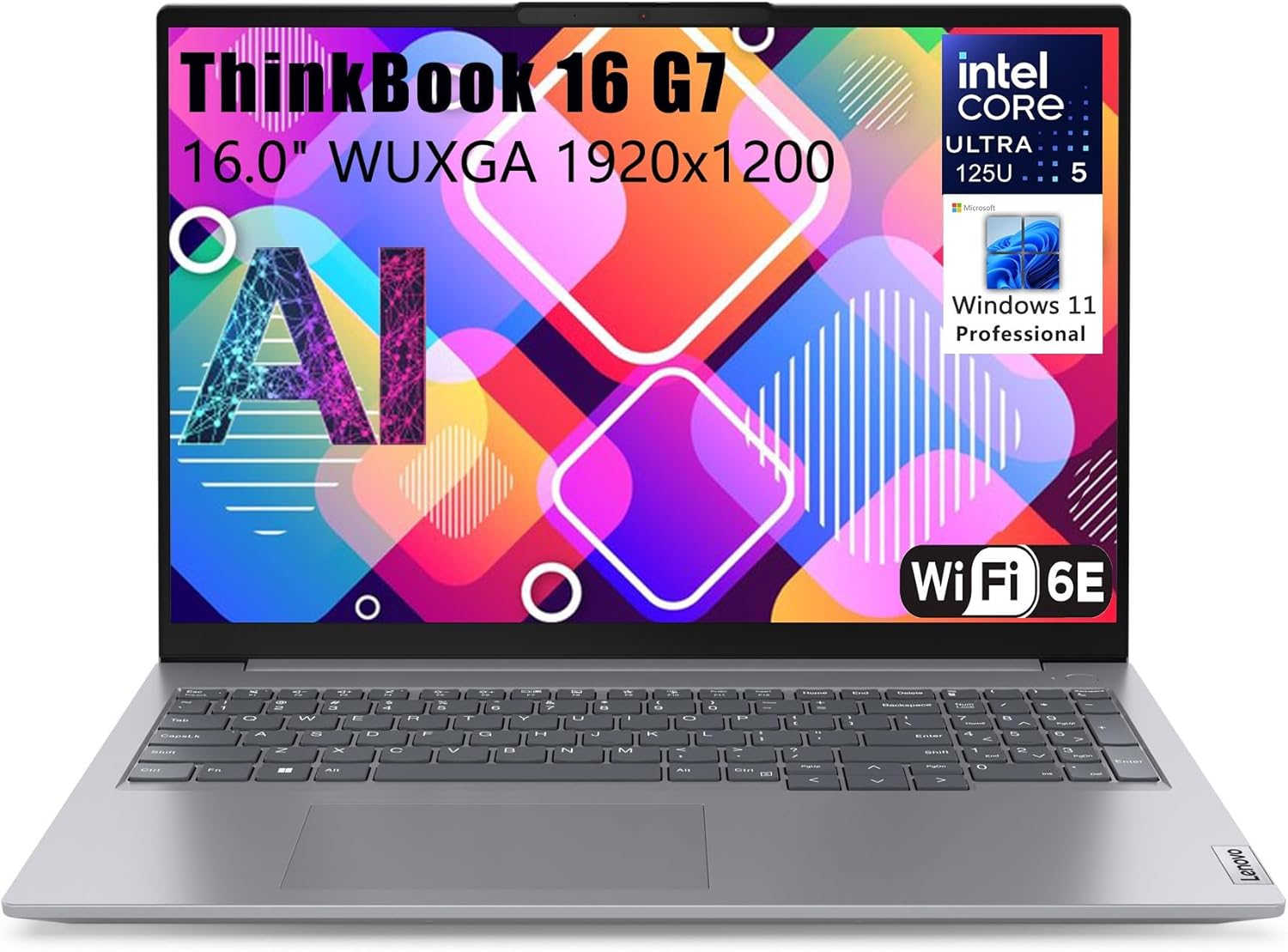 Lenovo Thinkbook 16 G7 Ultra 5 Premium Laptop Computer Intel 12-Core 16 FHD 32GB DDR5 RAM, 1TB PCIe SSD Thunderbolt 4 WiFi 6E RJ45 Win 11 Pro NPU AI Experience Copilot Business Laptop venthear · v4