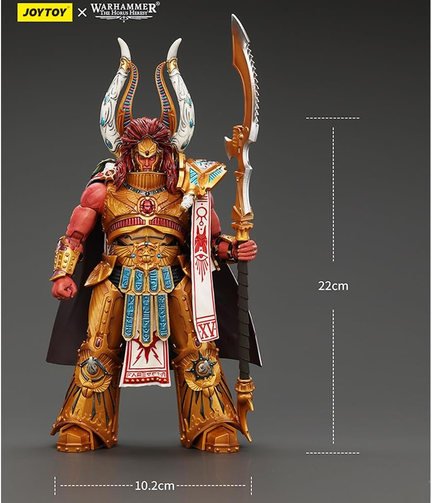 JOYTOY Warhammer 30.000 duizend zonen, 8,7 inch, Magnus The Red Primarch of The XVth Legion, actiefiguur op schaal 1:18, Mecha Joy Toy, model uit de speelgoedcollectie