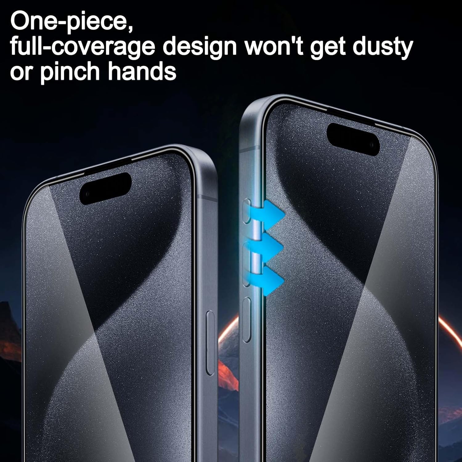 Glass Screen Protector for iPhone 15 Pro Max 6.7 inch[2 Pack][Easy Installation],with 2 Camera Lens Protectors,HD Clear Full Screen Tempered Glass,Case Friendly · v2