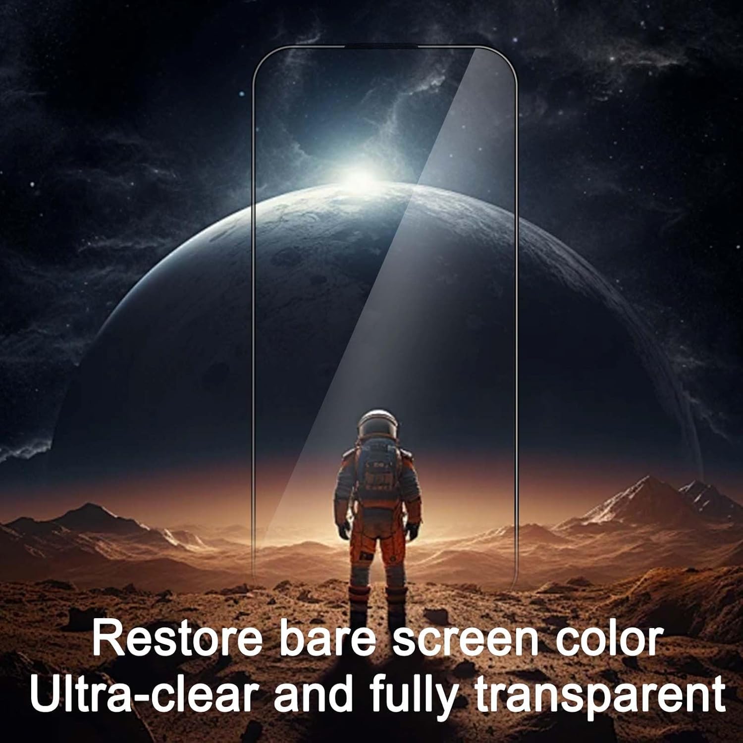 Glass Screen Protector for iPhone 15 Pro Max 6.7 inch[2 Pack][Easy Installation],with 2 Camera Lens Protectors,HD Clear Full Screen Tempered Glass,Case Friendly · v2
