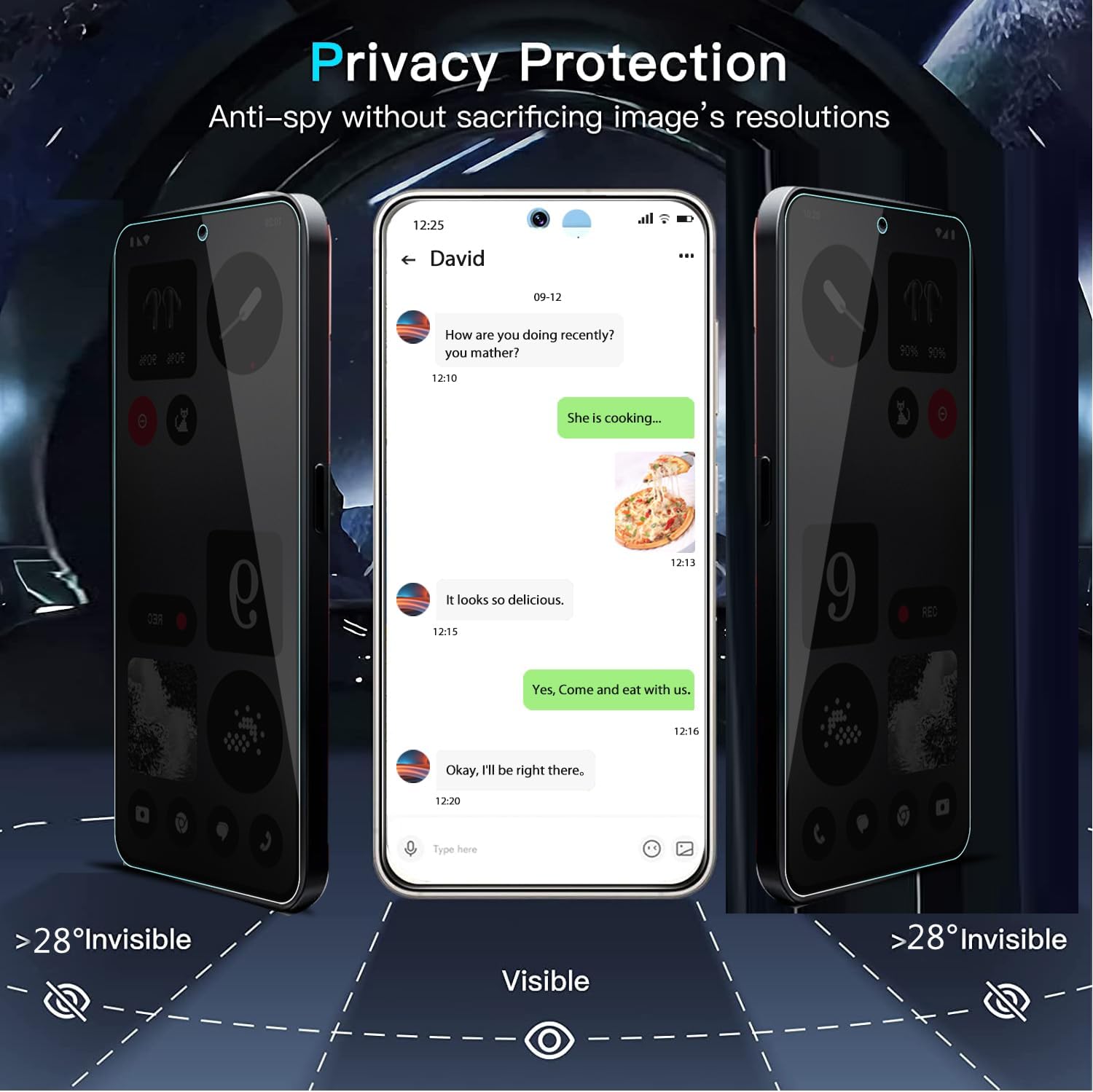 2-Pack Nothing CMF Phone 1 Privacy Ochraniacz ekranu ze szkła hartowanego, odporna na odblaski twardość 9H [dotyk 3D] [przyjazny dla obudowy] [zapobiegający zarysowaniom] [przeciw odciskom palca] Bez bąbelków