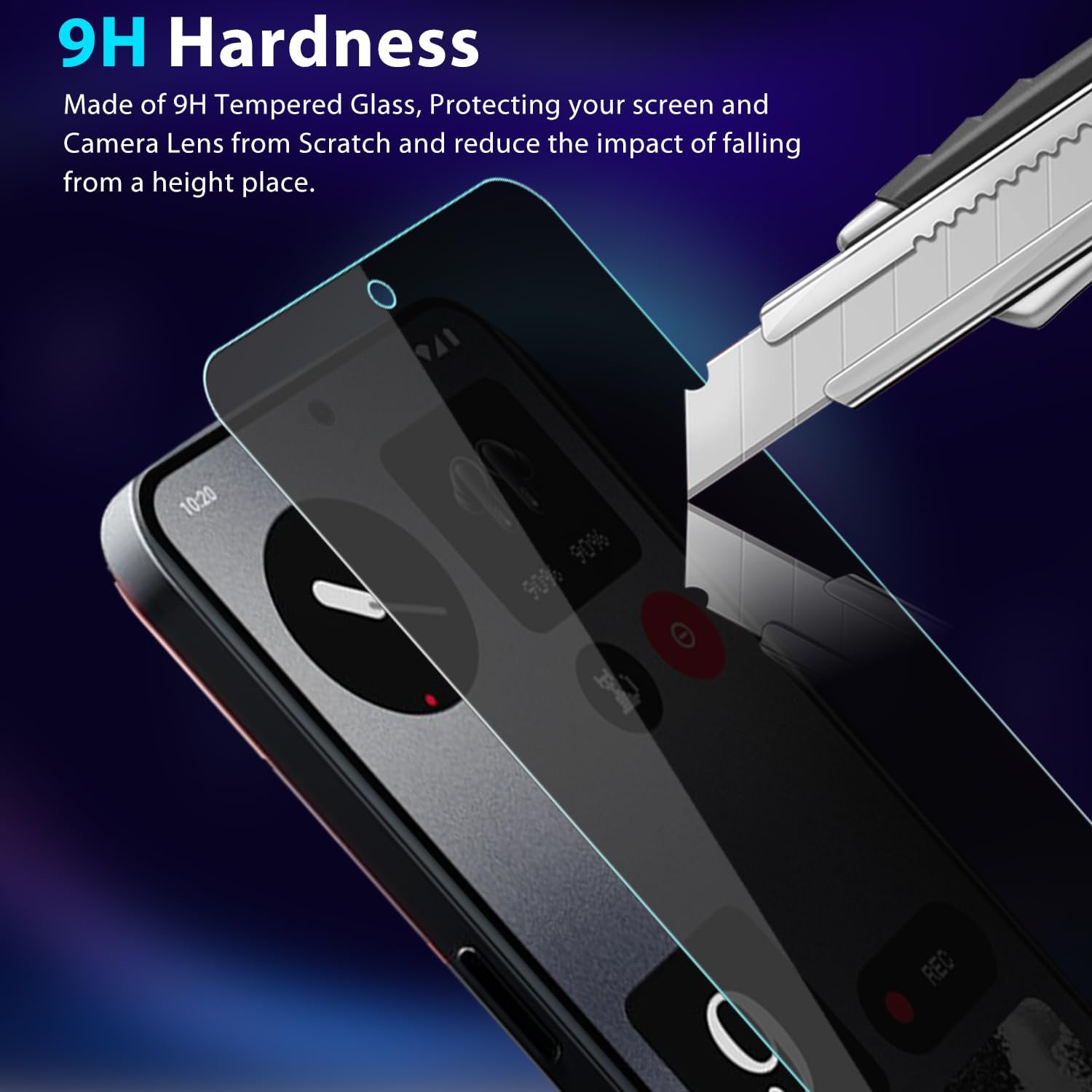 2-Pack Nothing CMF Phone 1 Privacy Ochraniacz ekranu ze szkła hartowanego, odporna na odblaski twardość 9H [dotyk 3D] [przyjazny dla obudowy] [zapobiegający zarysowaniom] [przeciw odciskom palca] Bez bąbelków