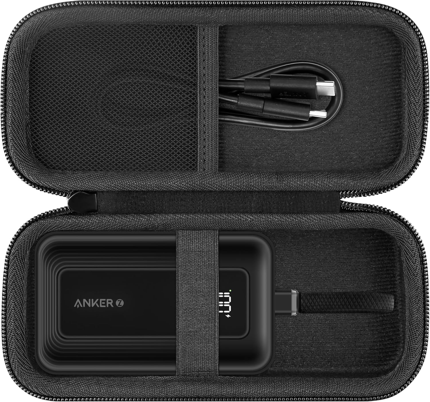 khanka Hard Travel Case Replacement for Anker Zolo Power Bank, 10,000mAh 30W Portable Charger, Case Only.(Black) · v3