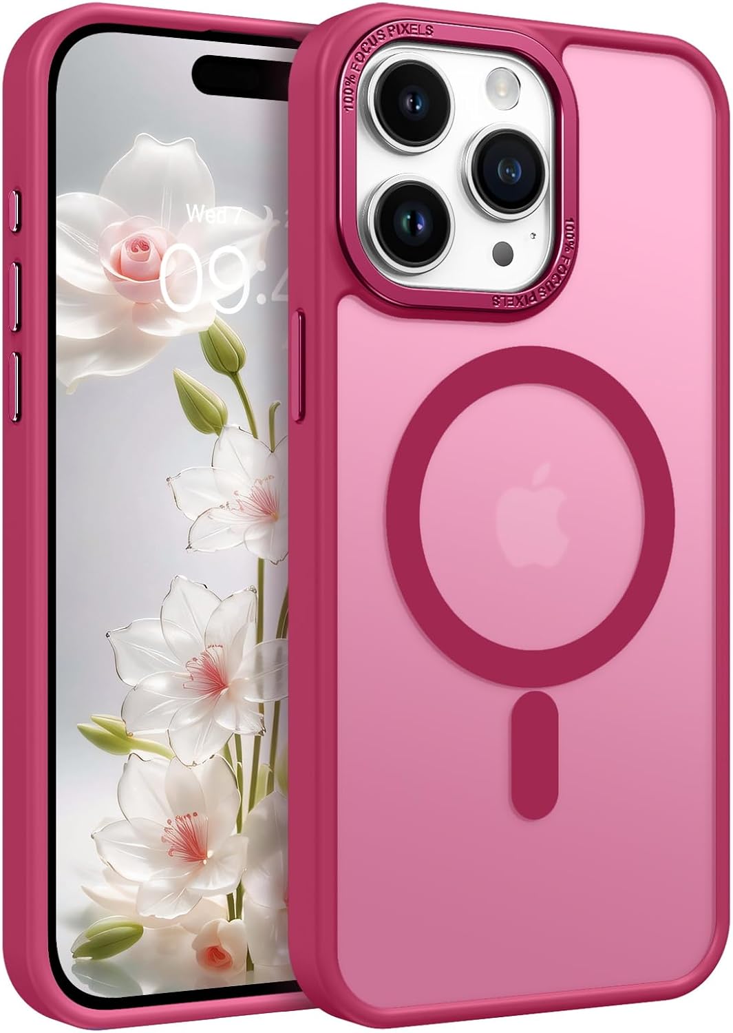 BENTOBEN für iPhone 15 Pro Handyhülle iPhone 15 Pro Magnetisch [kompatibel mit MagSafe] Transluzente, matte, schlanke, stoßfeste Anti-Fingerabdruck-Schutzhülle für iPhone 15 Pro 6.1“ Light Plum