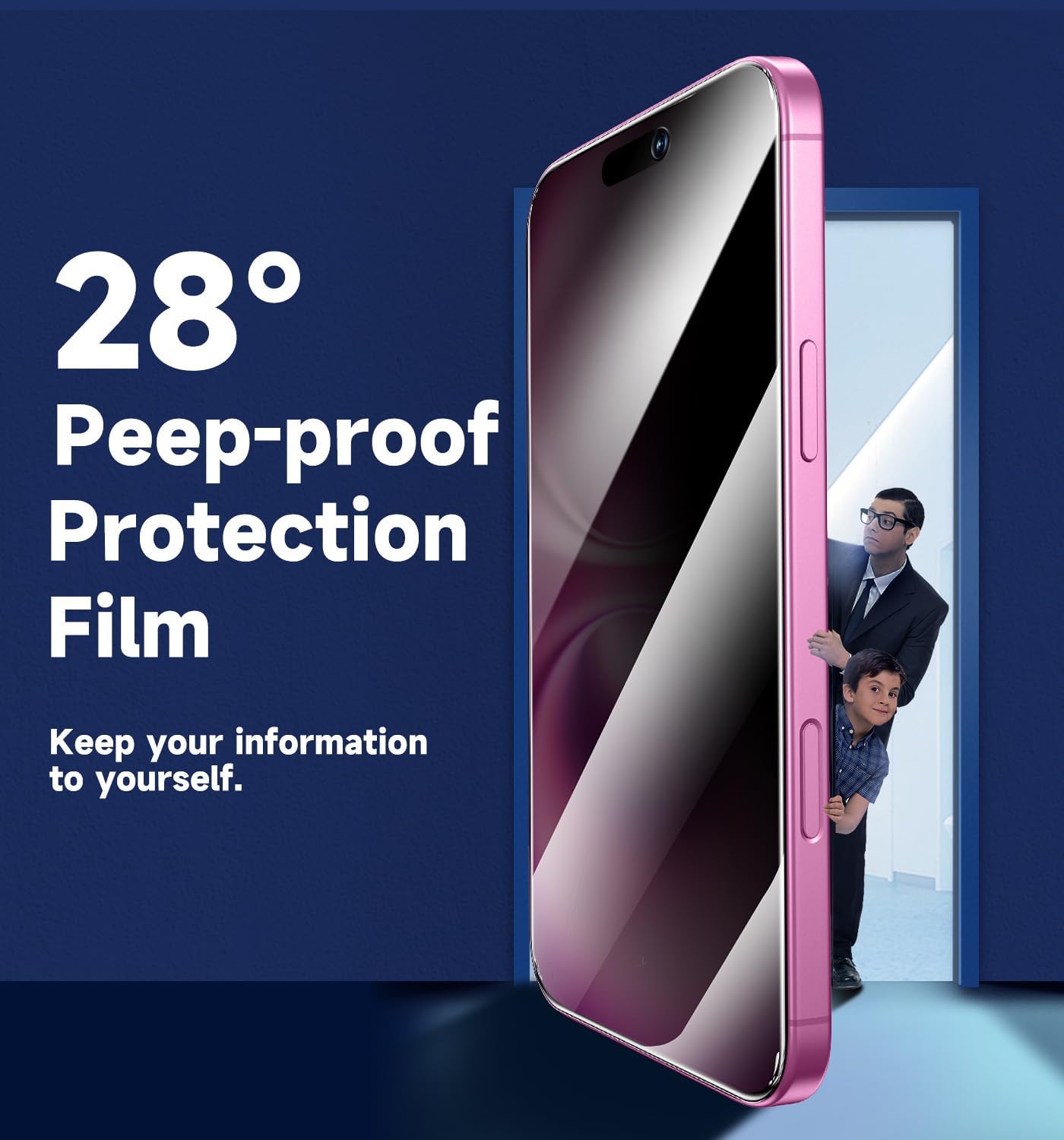MAGIC JOHN 2er-Pack für iPhone 16 Plus, 6,7 Zoll Displayschutz aus gehärtetem Glas, automatische Staubentfernung, blasenfrei, einfache Installation