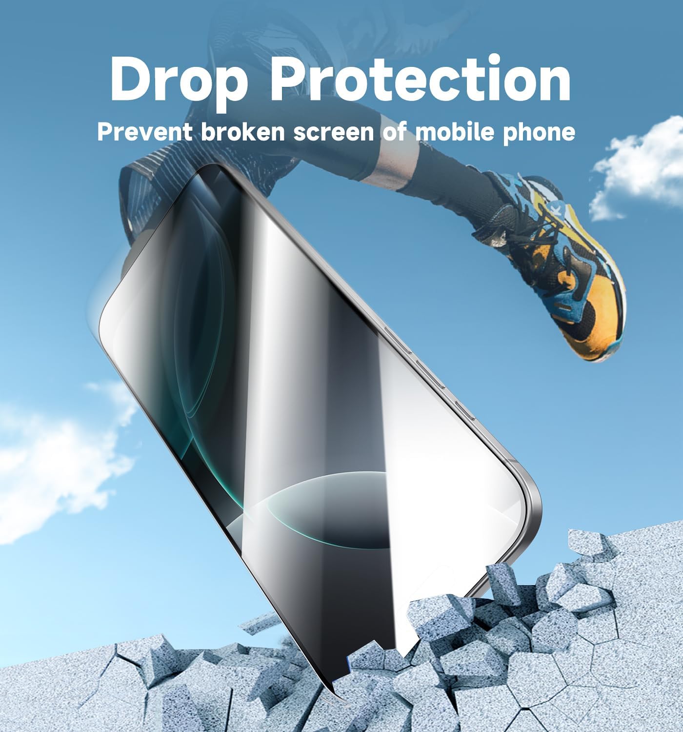 MAGIC JOHN Displayschutz aus gehärtetem Glas für iPhone 16 Pro Max, 6,9 Zoll, automatische Staubentfernung, blasenfrei, einfache Installation, HD-klar, 2er-Pack