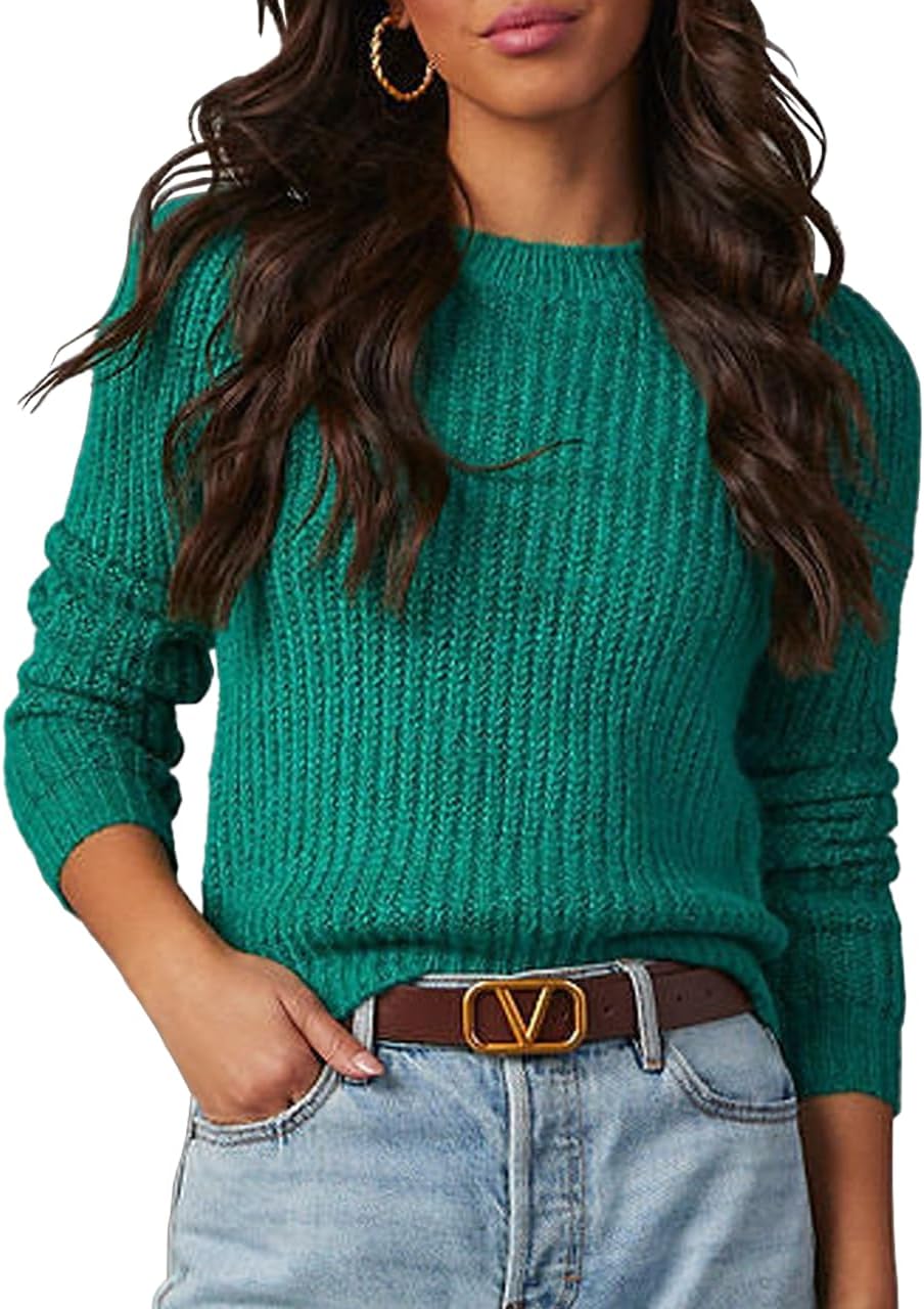 cordat Womens 2024 Fall Long Sleeve Turtleneck Sweater Tops Hollow Knit Soft Pullover Jumper · v3