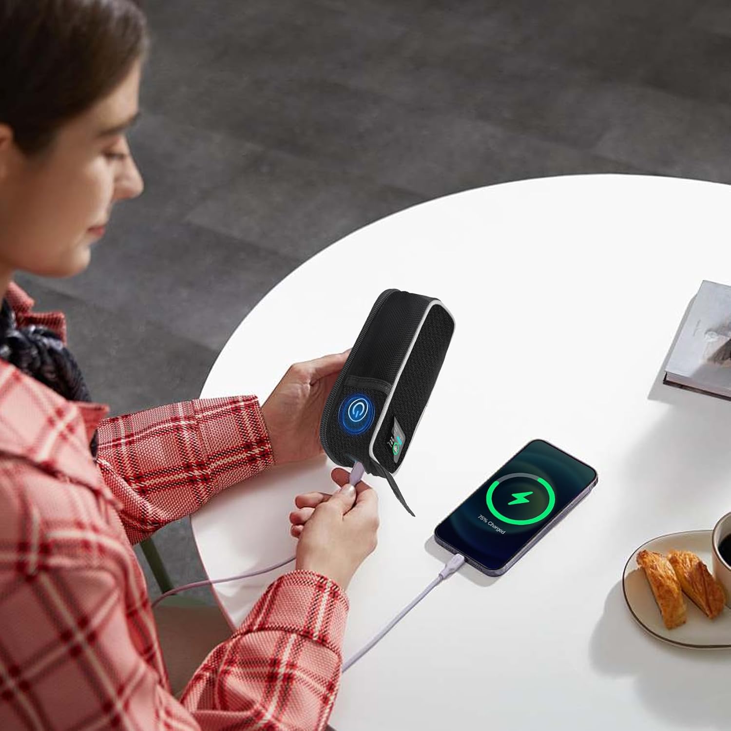 กระเป๋าใส่พาวเวอร์แบงค์ Anker Prime (27,650mAh) กระเป๋าใส่พาวเวอร์แบงค์แบบพกพาพร้อมช่องตาข่ายเสริม กระเป๋าใส่พาวเวอร์แบงค์ Anker 250W สำหรับการเดินทาง ผ้า Oxford (เฉพาะเคส)
