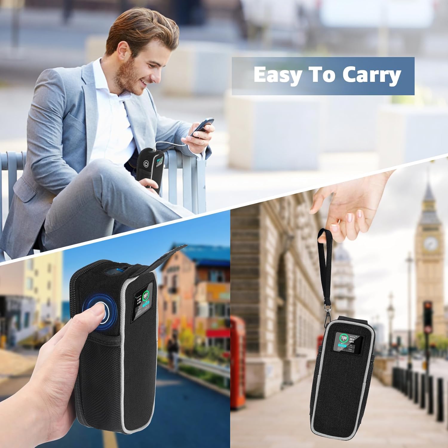 กระเป๋าใส่พาวเวอร์แบงค์ Anker Prime (27,650mAh) กระเป๋าใส่พาวเวอร์แบงค์แบบพกพาพร้อมช่องตาข่ายเสริม กระเป๋าใส่พาวเวอร์แบงค์ Anker 250W สำหรับการเดินทาง ผ้า Oxford (เฉพาะเคส)