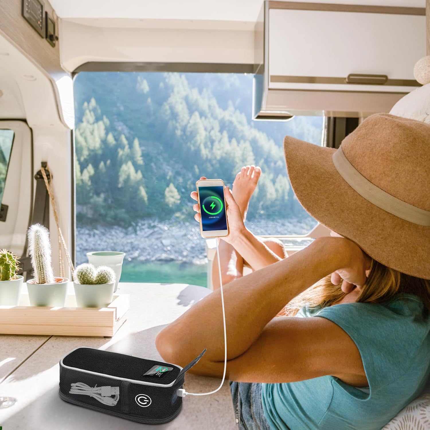 กระเป๋าใส่พาวเวอร์แบงค์ Anker Prime (27,650mAh) กระเป๋าใส่พาวเวอร์แบงค์แบบพกพาพร้อมช่องตาข่ายเสริม กระเป๋าใส่พาวเวอร์แบงค์ Anker 250W สำหรับการเดินทาง ผ้า Oxford (เฉพาะเคส)