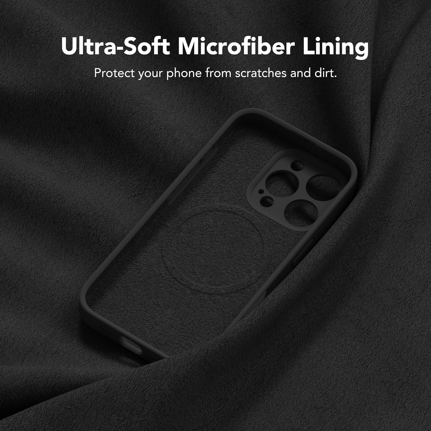 Casing Magnetik untuk iPhone 16 Pro Max, Kompatibel dengan MagSafe, [Perlindungan Kamera Penuh][2 Pelindung Layar] Casing Ponsel Pelindung Silikon Tahan Guncangan untuk iPhone 16 Pro Max 6.9, Hitam