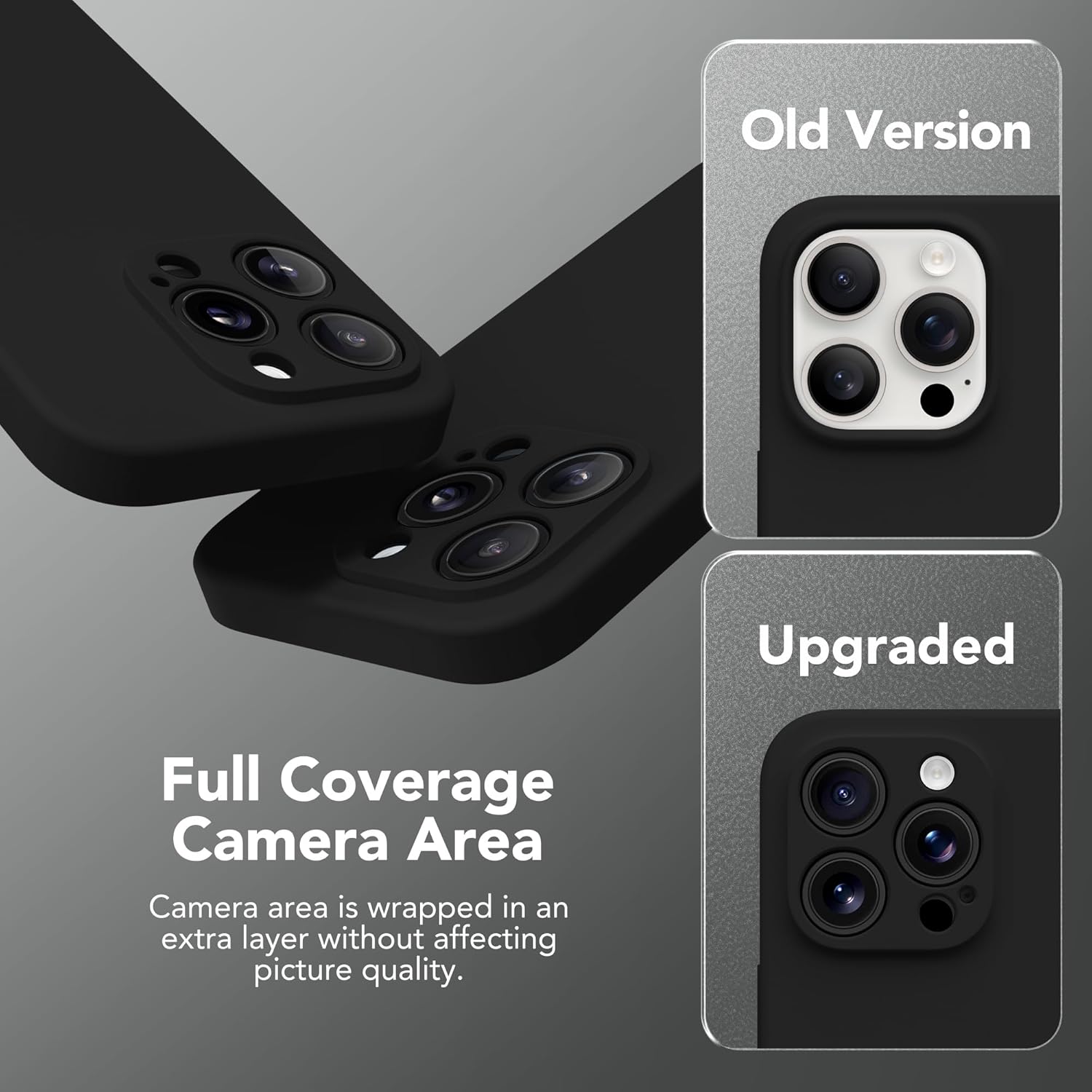 Casing Magnetik untuk iPhone 16 Pro Max, Kompatibel dengan MagSafe, [Perlindungan Kamera Penuh][2 Pelindung Layar] Casing Ponsel Pelindung Silikon Tahan Guncangan untuk iPhone 16 Pro Max 6.9, Hitam