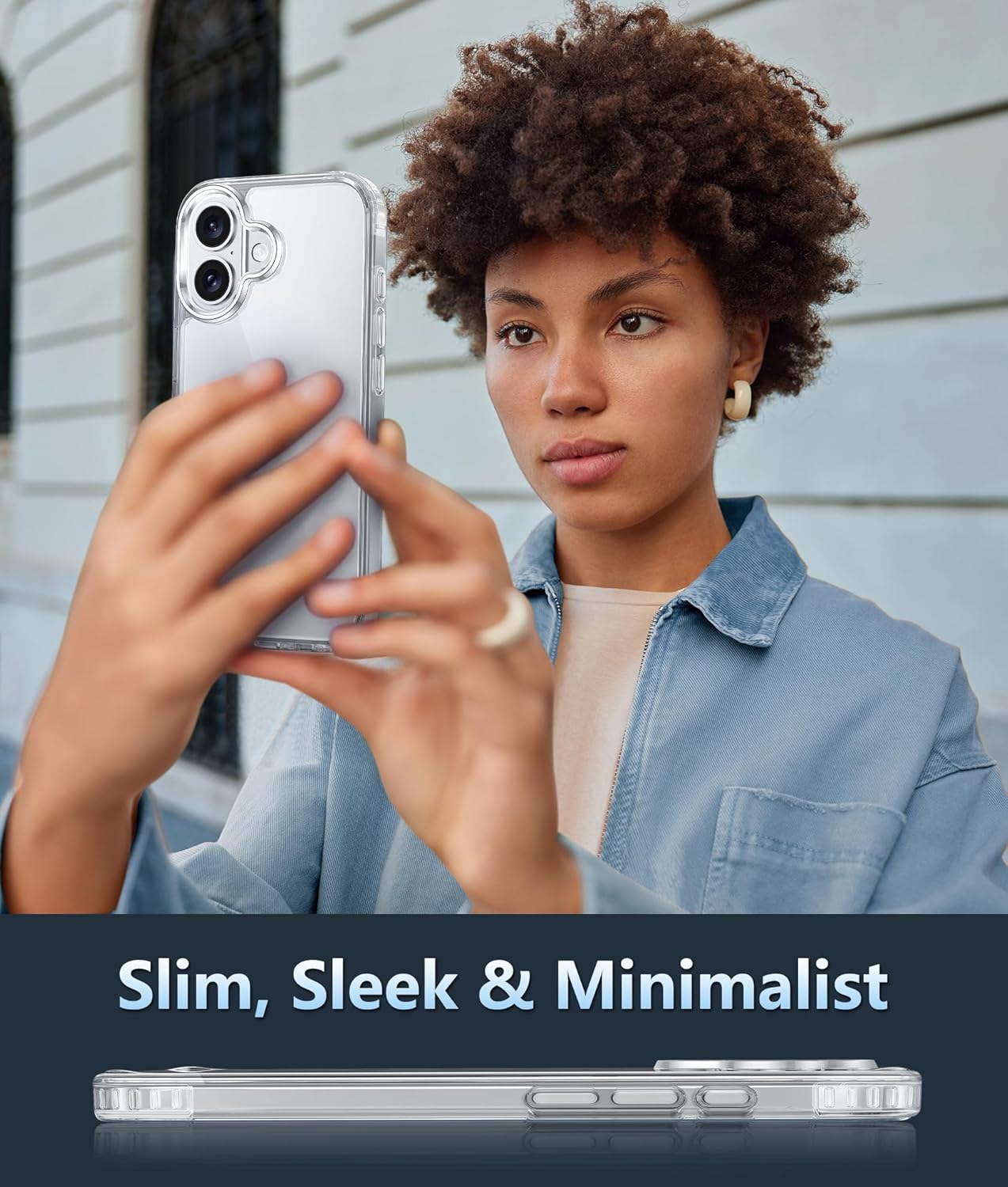 FNTCASE untuk iPhone 16 Plus Case: Casing Bening Magnetik Kelas Militer Pelindung Jatuh Anti Menguning Penutup Ponsel - Bumper Pelindung Tahan Guncangan Kasar Casing Transparan (Bening)