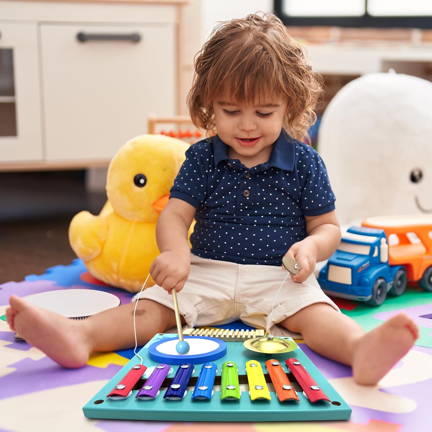 Activity Wall Busy Board Panels, Montessori Sensory Toys, Wall Activity Center, Educational Toy, Interactive Wooden Learning Toy for Toddler Playroom  Childrens Daycare · v6