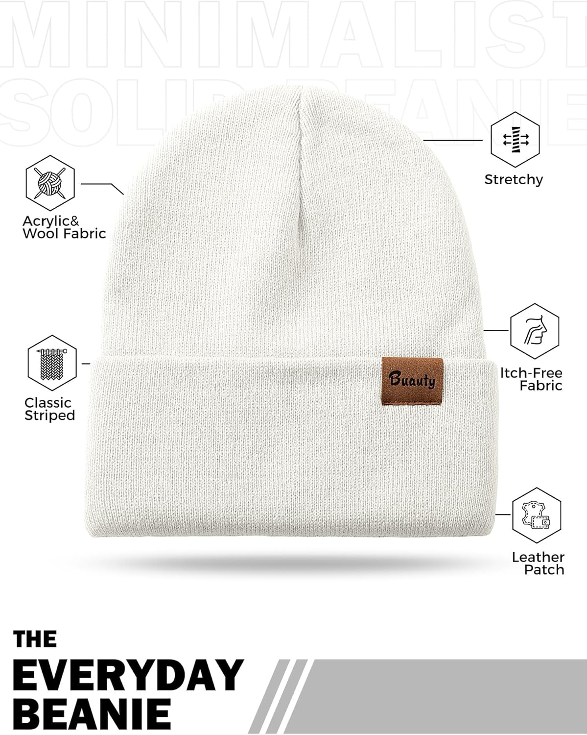 Beanie-Mützen für Herren, Damen, gestrickte Wintermütze, warme Totenkopf-Strumpfmütze, gestreifte Schneemütze, beheizte Mütze mit Bündchen